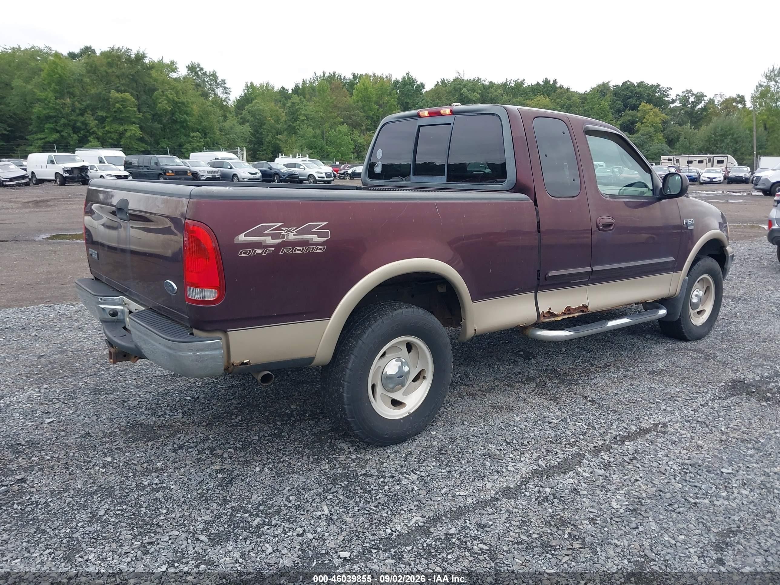 2000 Ford F-150 Lariat/work Series/xl/xlt Burgundy vin: 1FTRX18L0YNB82823