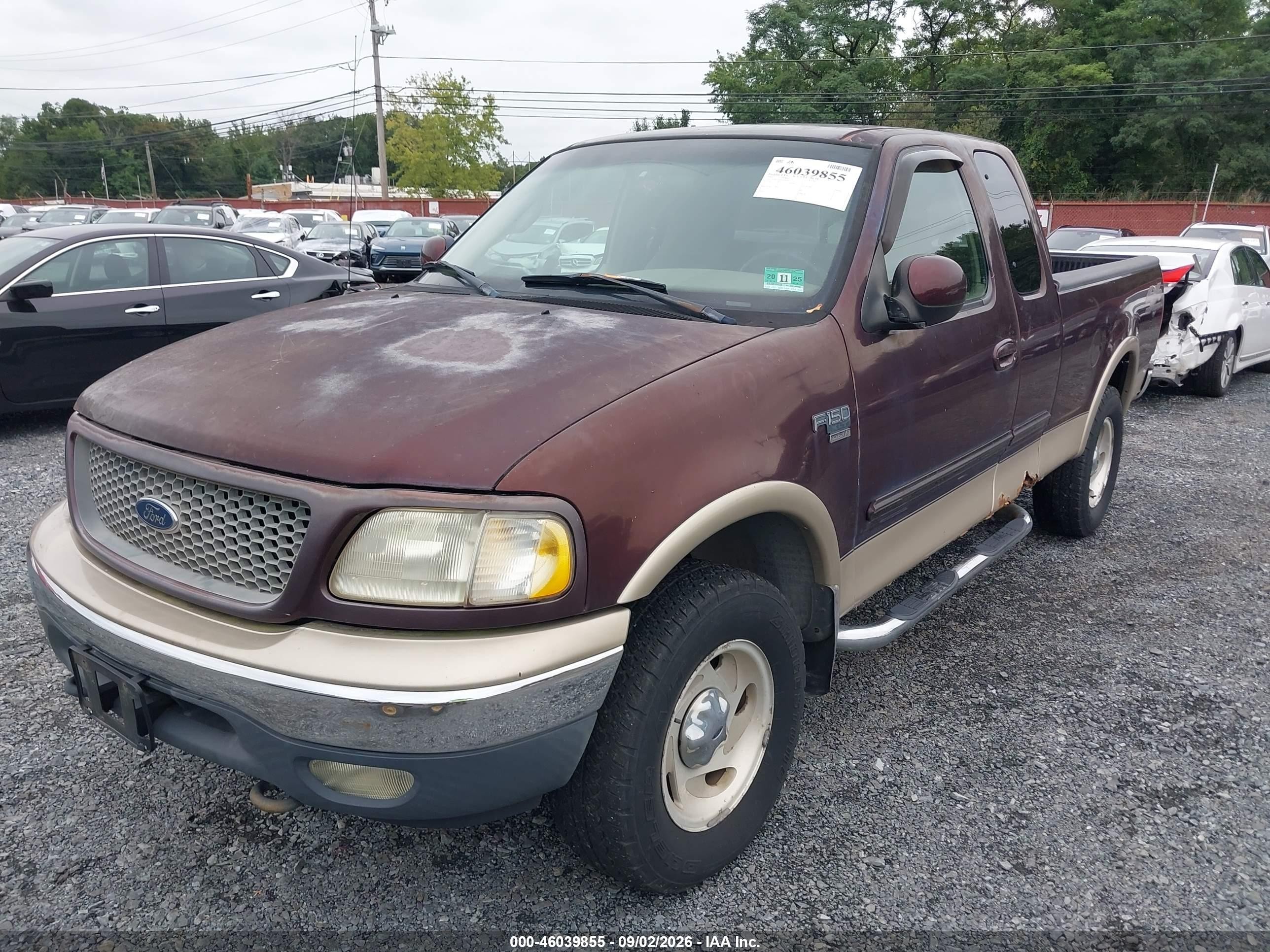 2000 Ford F-150 Lariat/work Series/xl/xlt Burgundy vin: 1FTRX18L0YNB82823