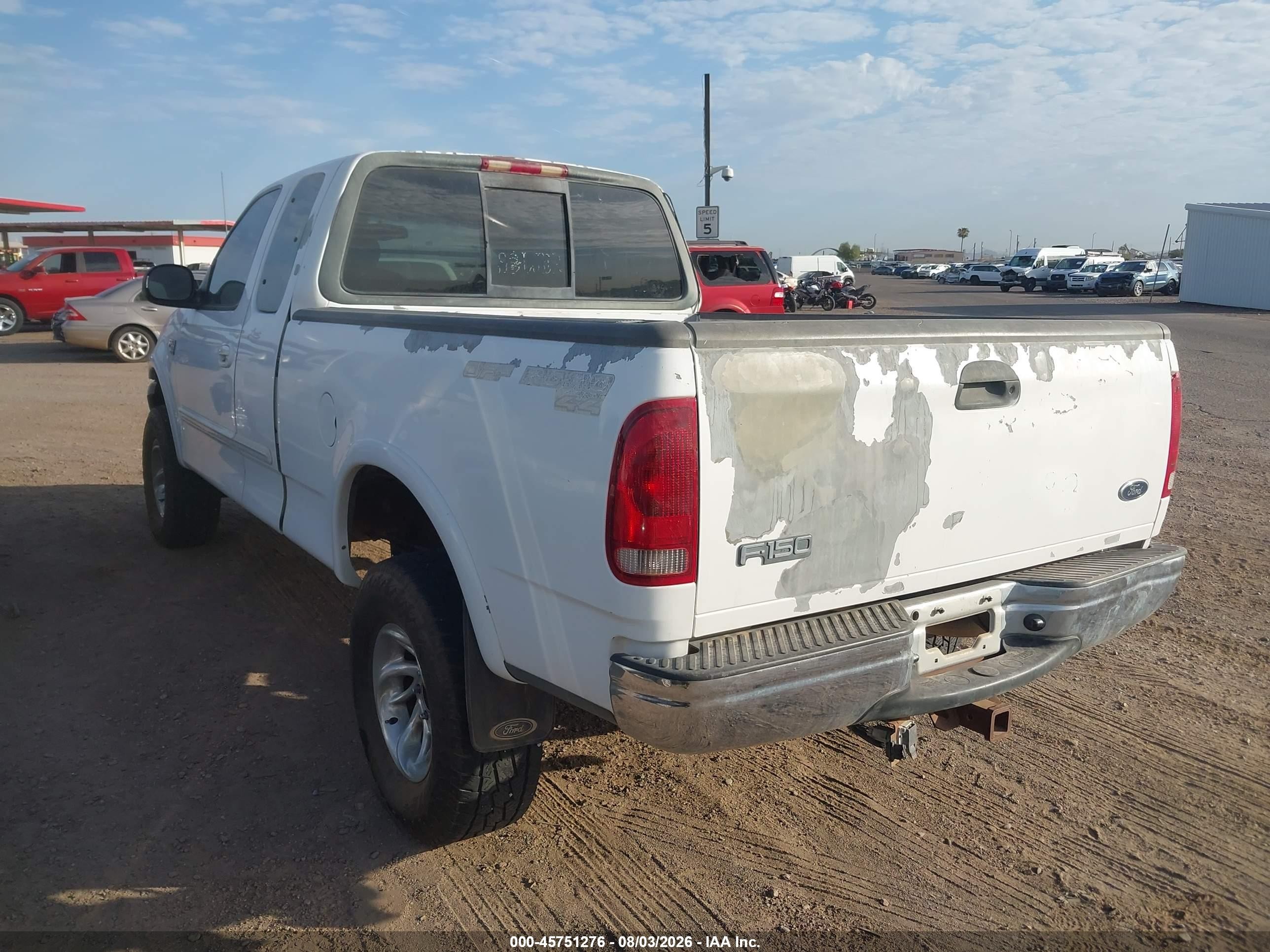 2001 Ford F-150 Lariat/xl/xlt White vin: 1FTRX18L11KA53318