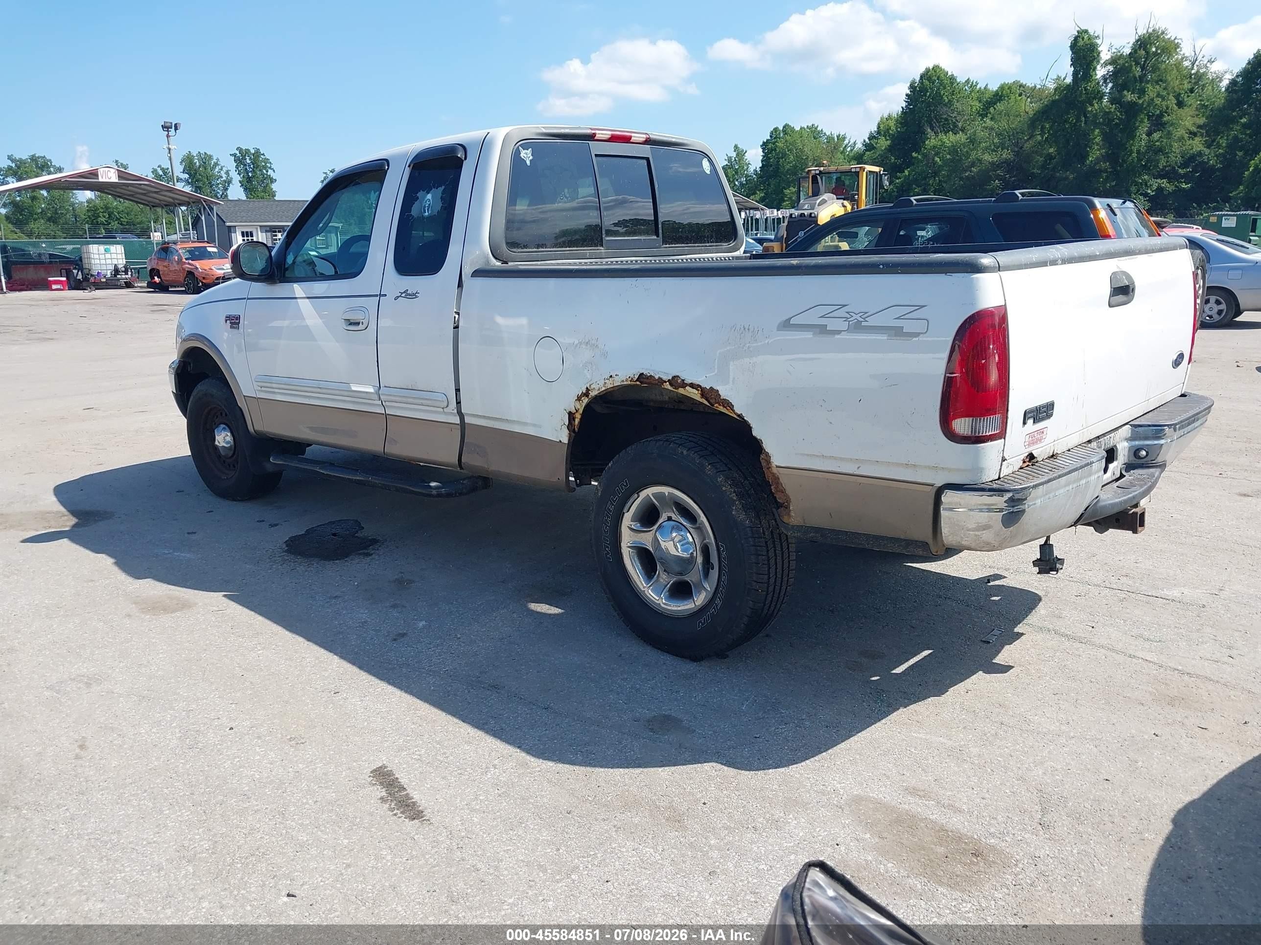 2001 Ford F-150 Lariat/xl/xlt White vin: 1FTRX18L11NB06582