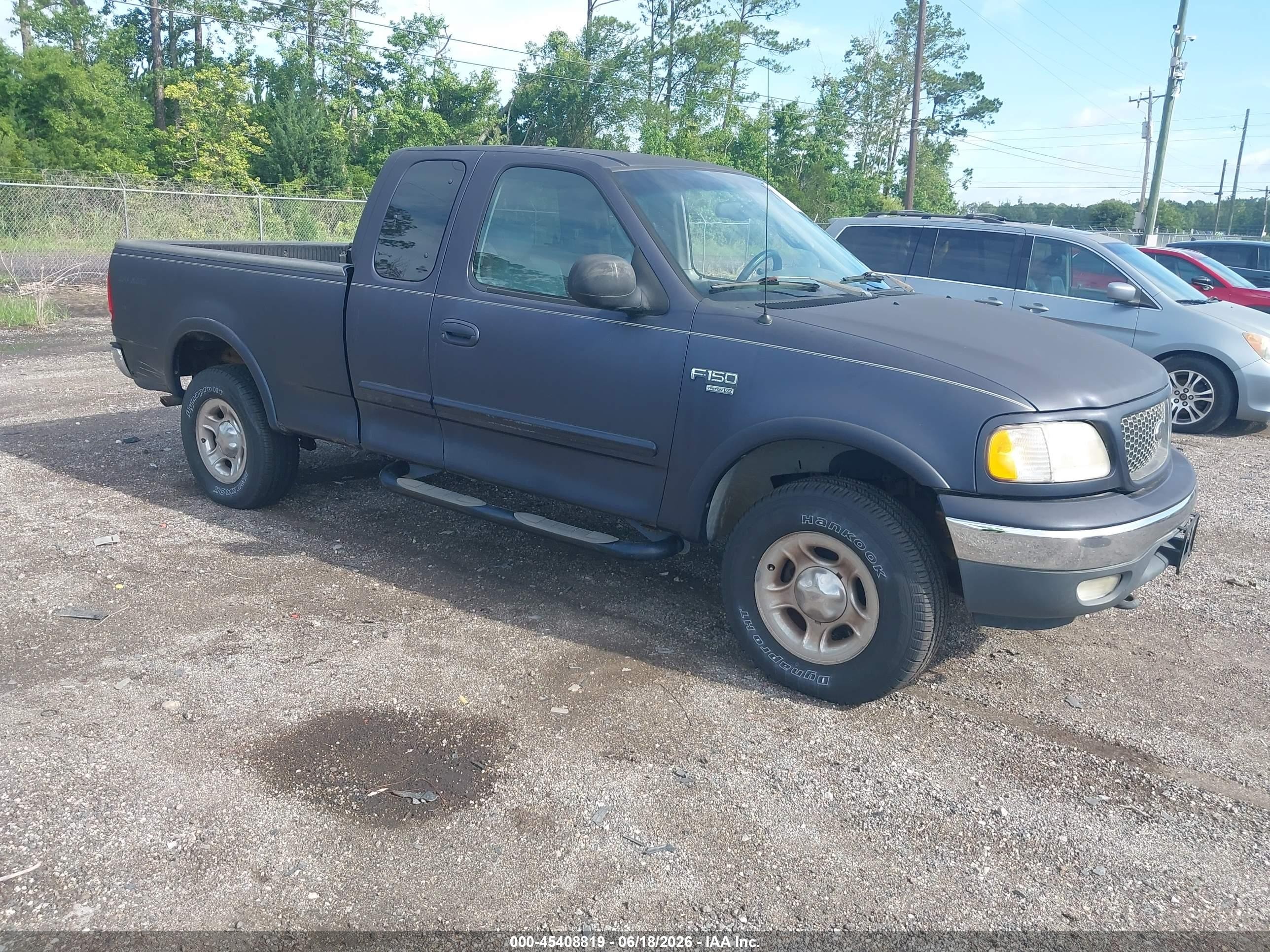 2001 Ford F-150 Lariat/xl/xlt Blue vin: 1FTRX18L11NB55152