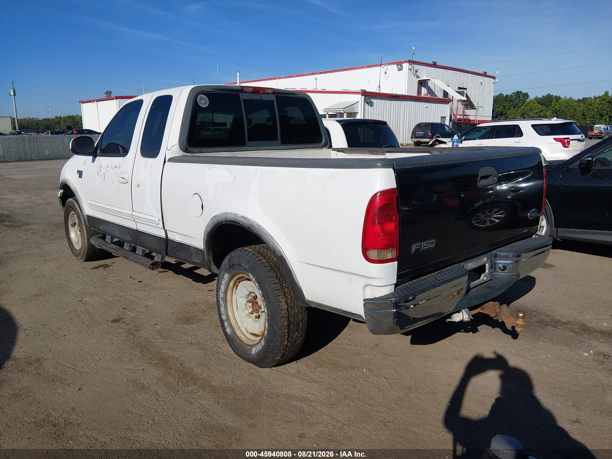 2000 Ford F-150 Lariat/work Series/xl/xlt White vin: 1FTRX18L1YNB79106