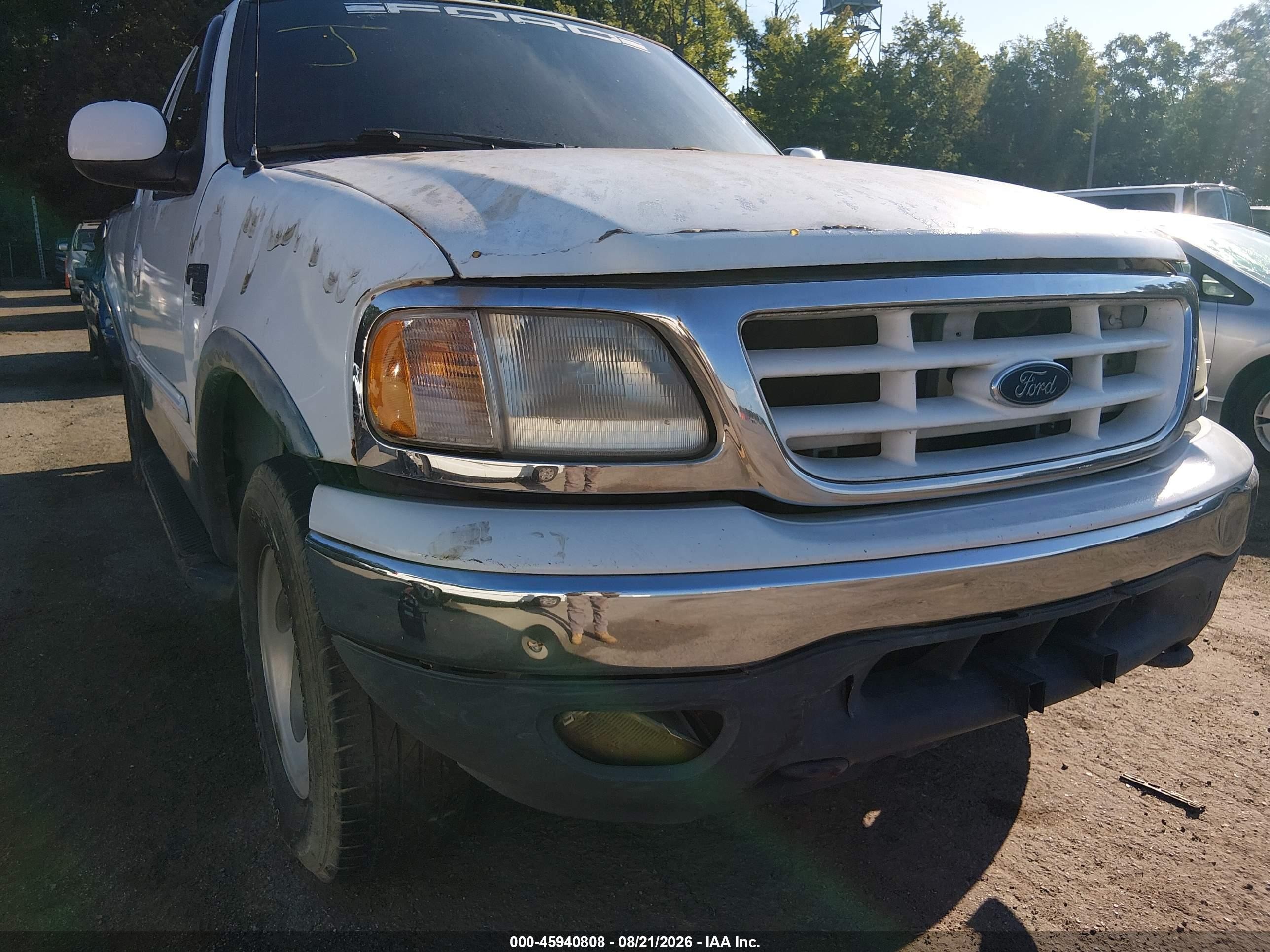 2000 Ford F-150 Lariat/work Series/xl/xlt White vin: 1FTRX18L1YNB79106