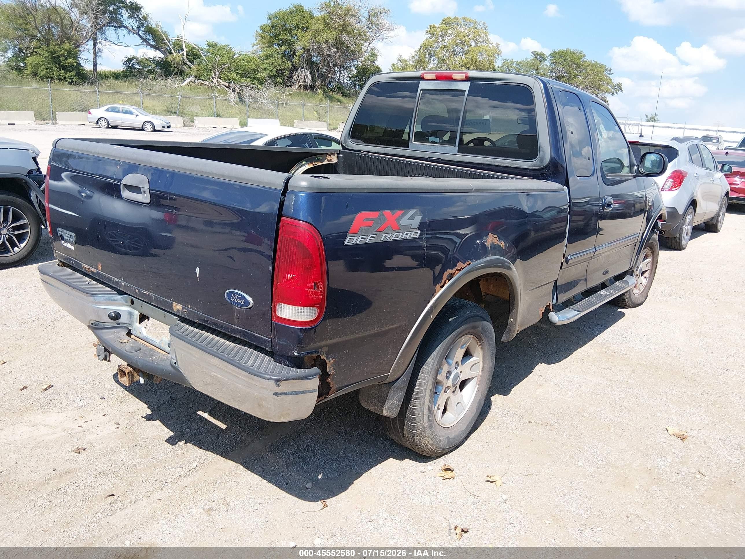 2003 Ford F-150 Lariat/xl/xlt Blue vin: 1FTRX18L23NA48761