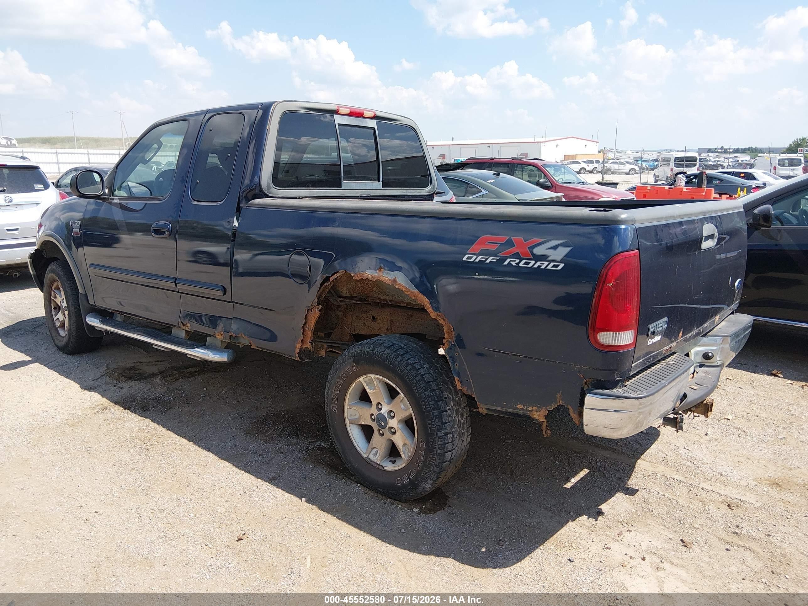2003 Ford F-150 Lariat/xl/xlt Blue vin: 1FTRX18L23NA48761