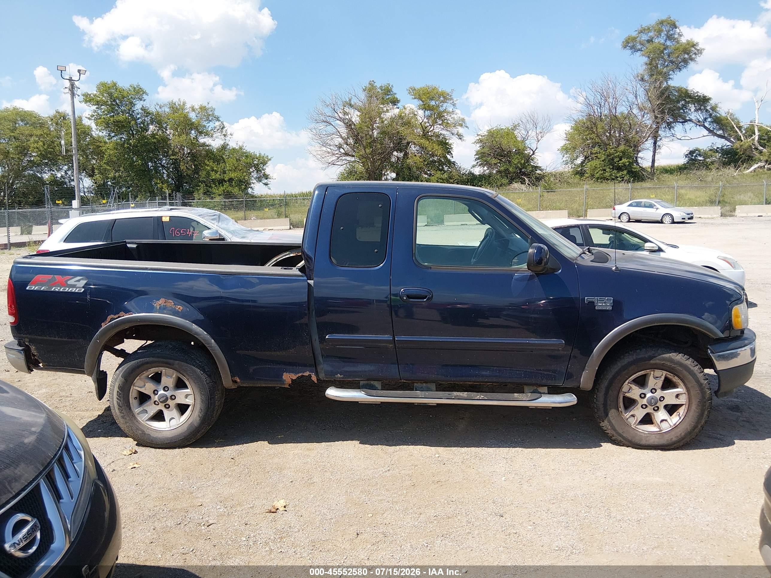 2003 Ford F-150 Lariat/xl/xlt Blue vin: 1FTRX18L23NA48761