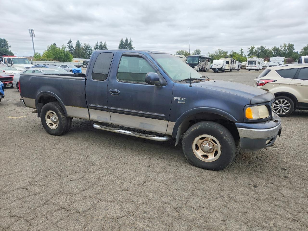 2000 Ford F150 Blue vin: 1FTRX18L2YNA44491