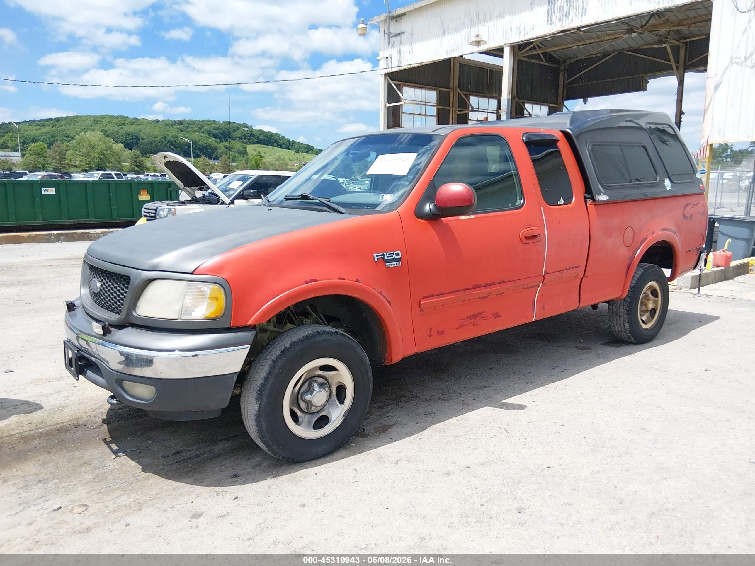 2000 Ford F-150 Lariat/work Series/xl/xlt Orange vin: 1FTRX18L2YNB20095