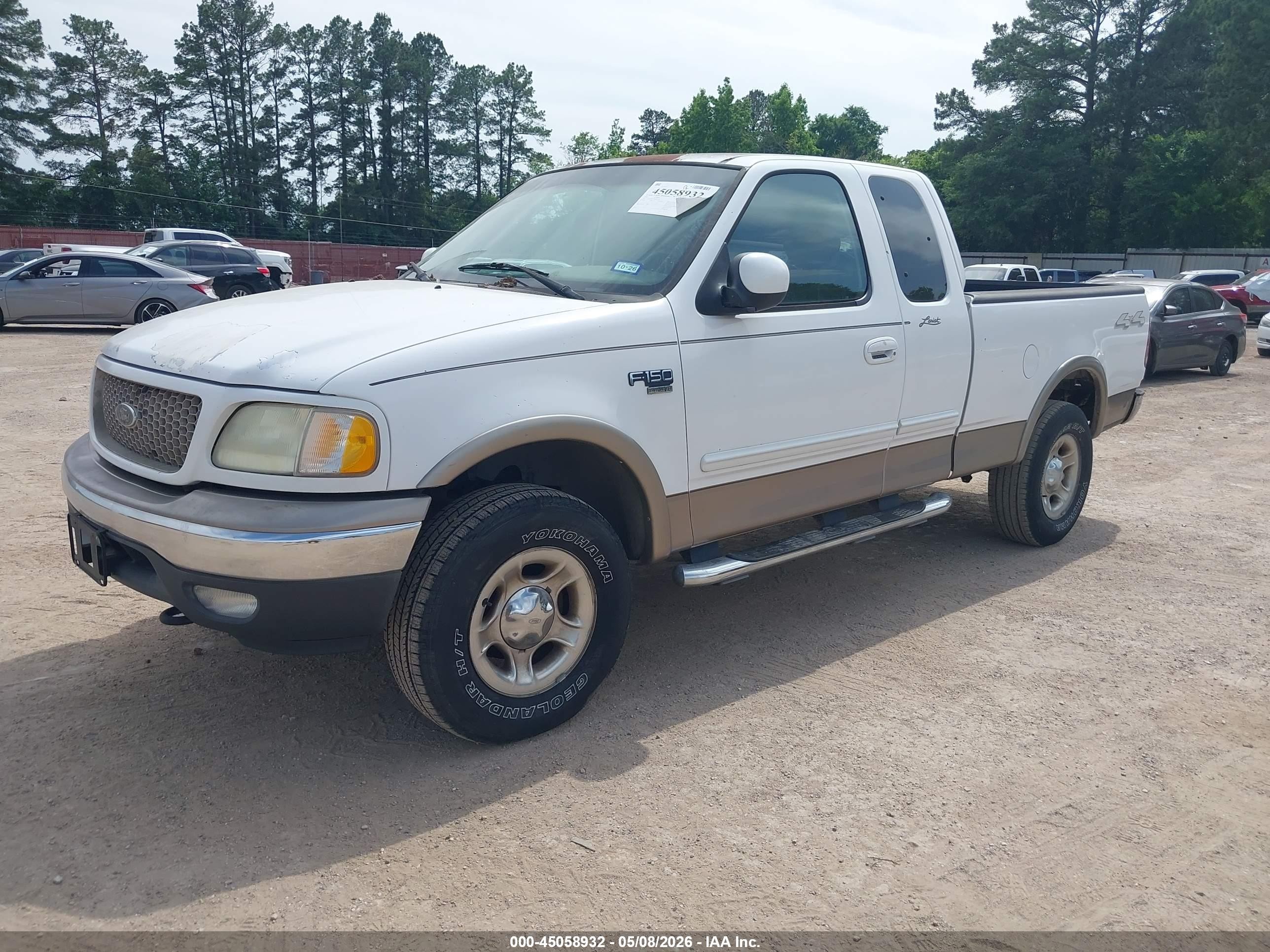2003 Ford F-150 Lariat/xl/xlt White vin: 1FTRX18L33KB03722