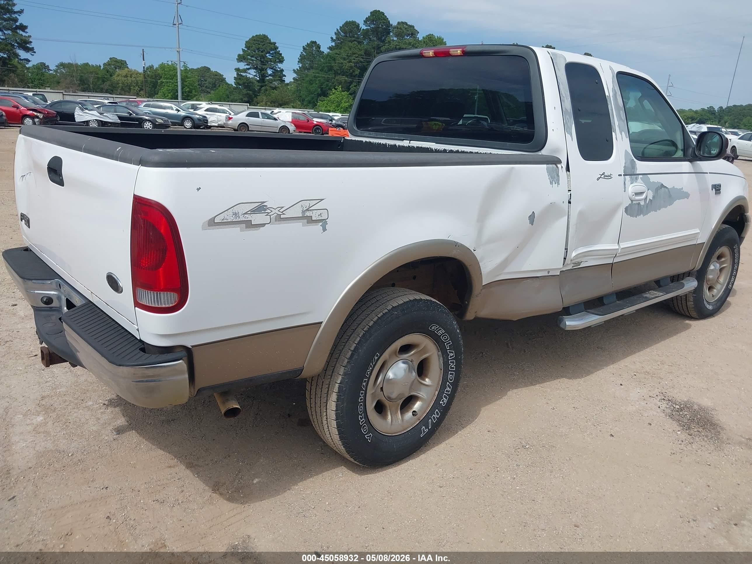 2003 Ford F-150 Lariat/xl/xlt White vin: 1FTRX18L33KB03722