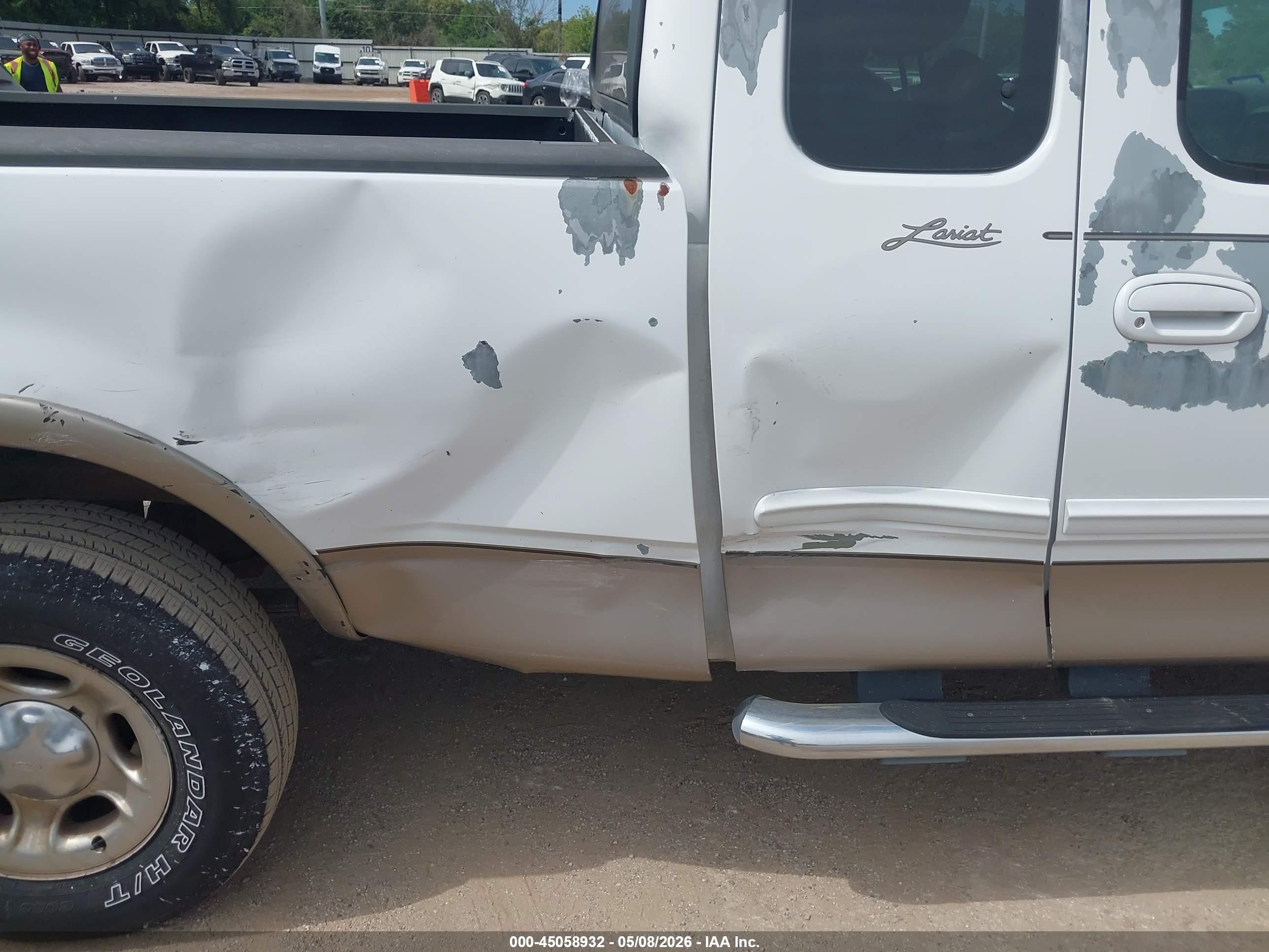 2003 Ford F-150 Lariat/xl/xlt White vin: 1FTRX18L33KB03722