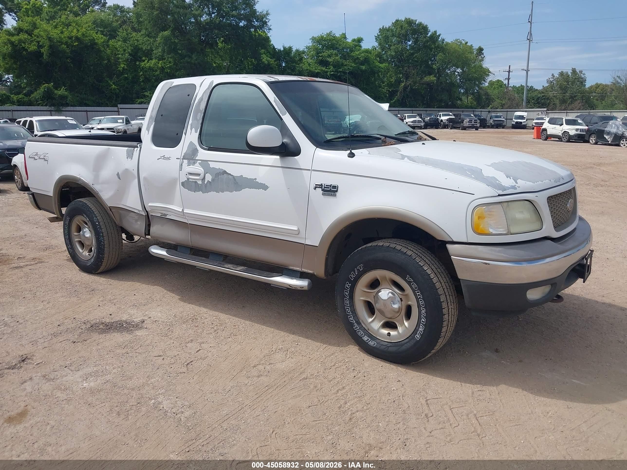 2003 Ford F-150 Lariat/xl/xlt White vin: 1FTRX18L33KB03722