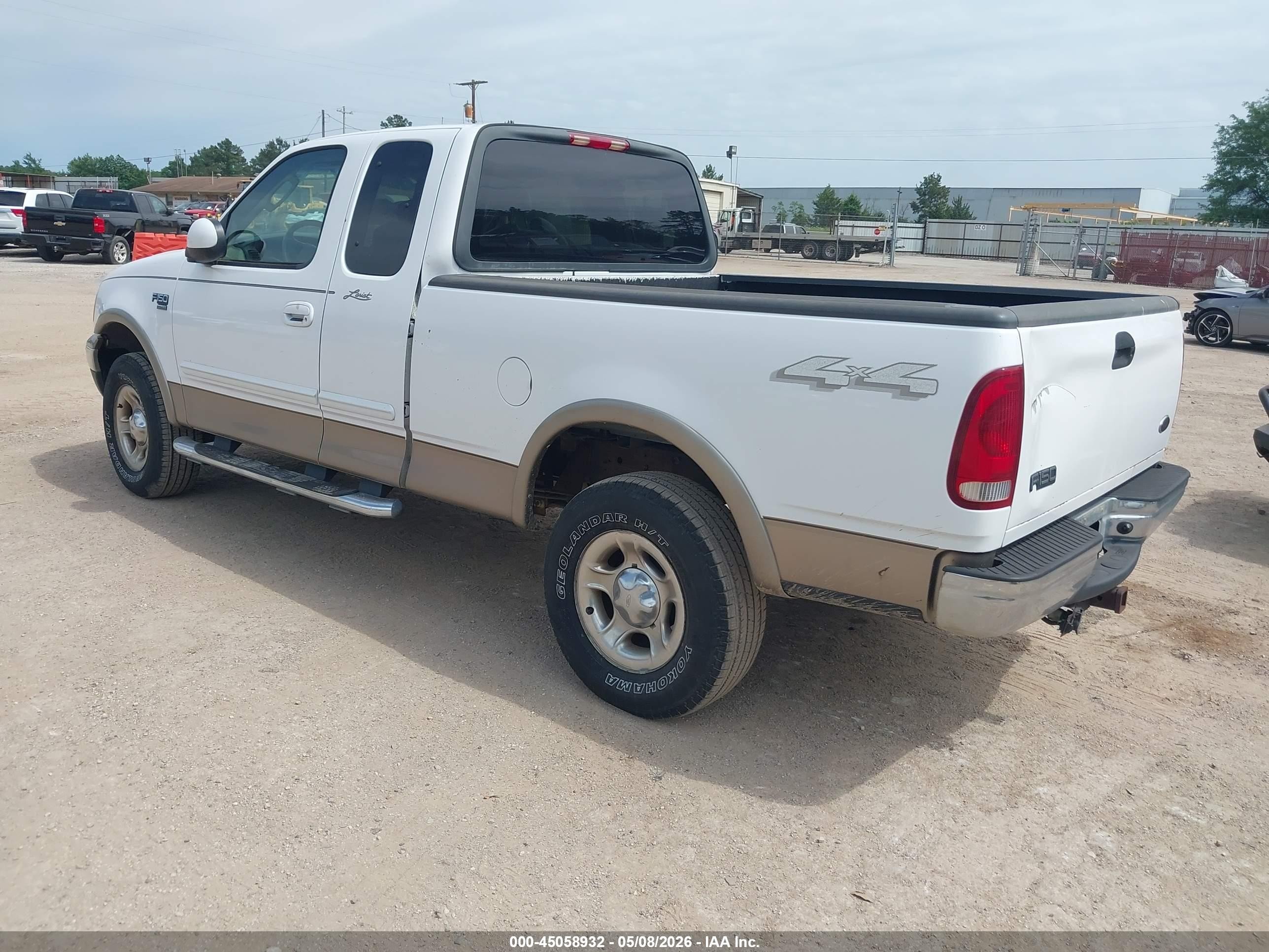 2003 Ford F-150 Lariat/xl/xlt White vin: 1FTRX18L33KB03722