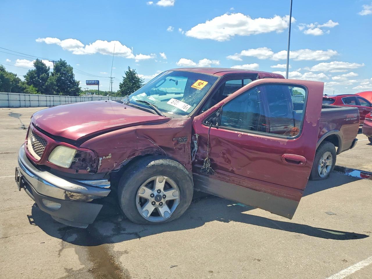 2003 Ford F150 Burgundy vin: 1FTRX18L33NA02663