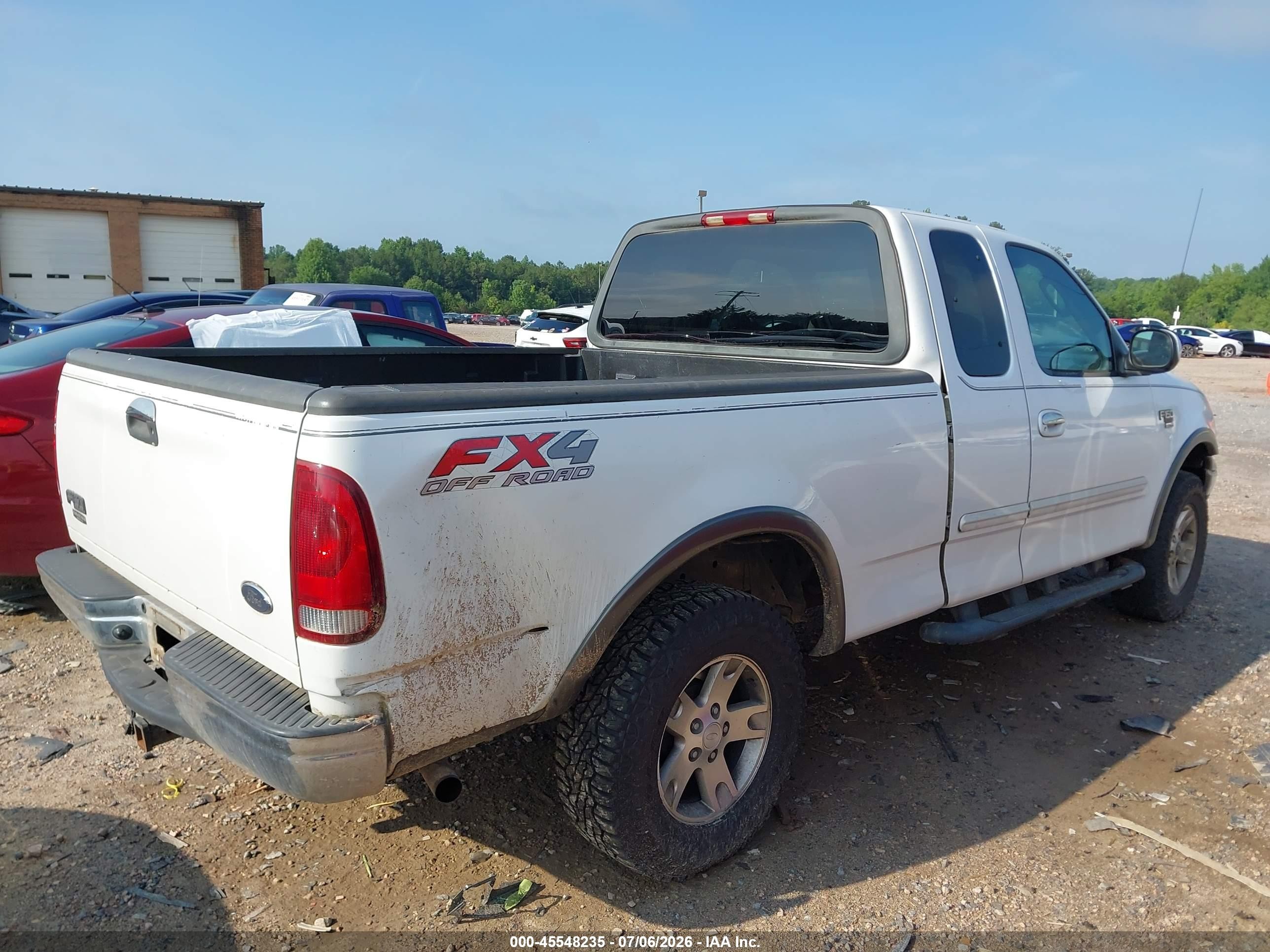 2003 Ford F-150 Lariat/xl/xlt White vin: 1FTRX18L33NB80556