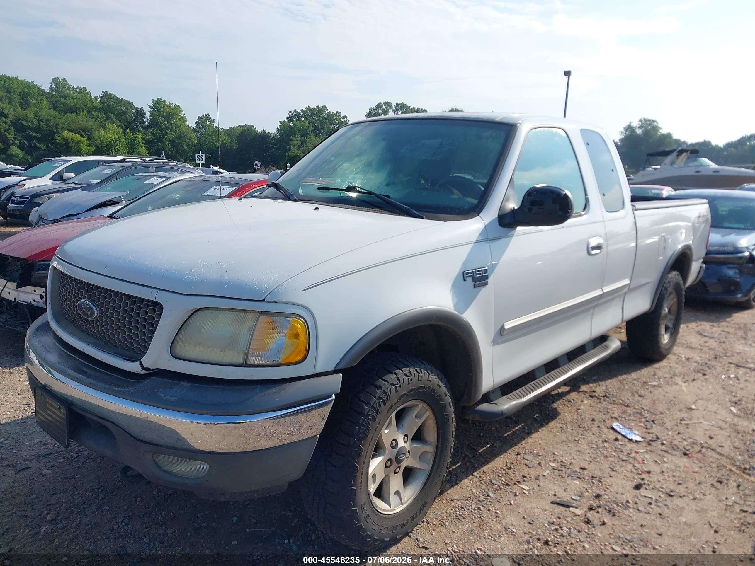 2003 Ford F-150 Lariat/xl/xlt White vin: 1FTRX18L33NB80556