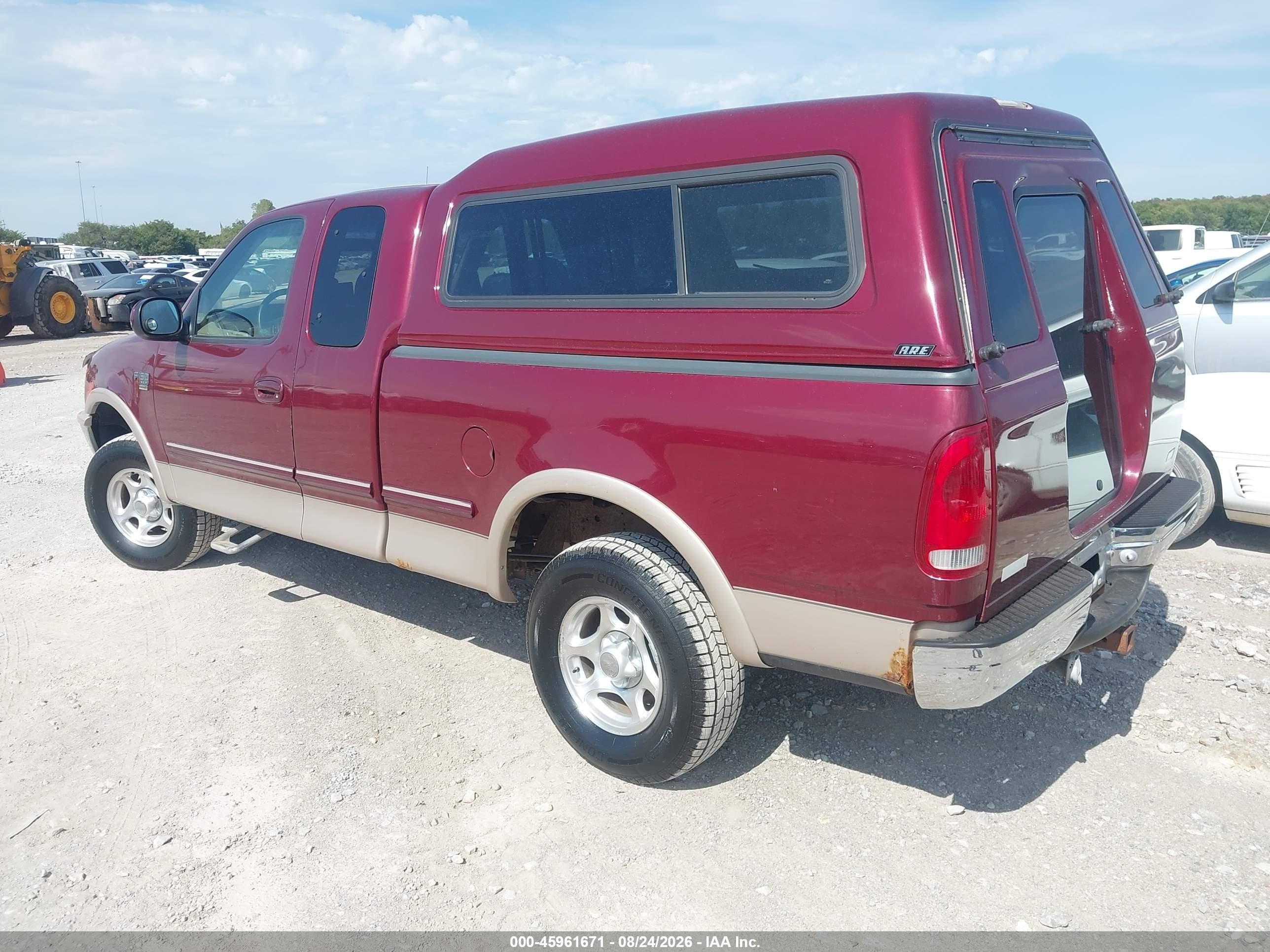 1998 Ford F-150 Lariat/standard/xl/xlt Maroon vin: 1FTRX18L3WKB29211