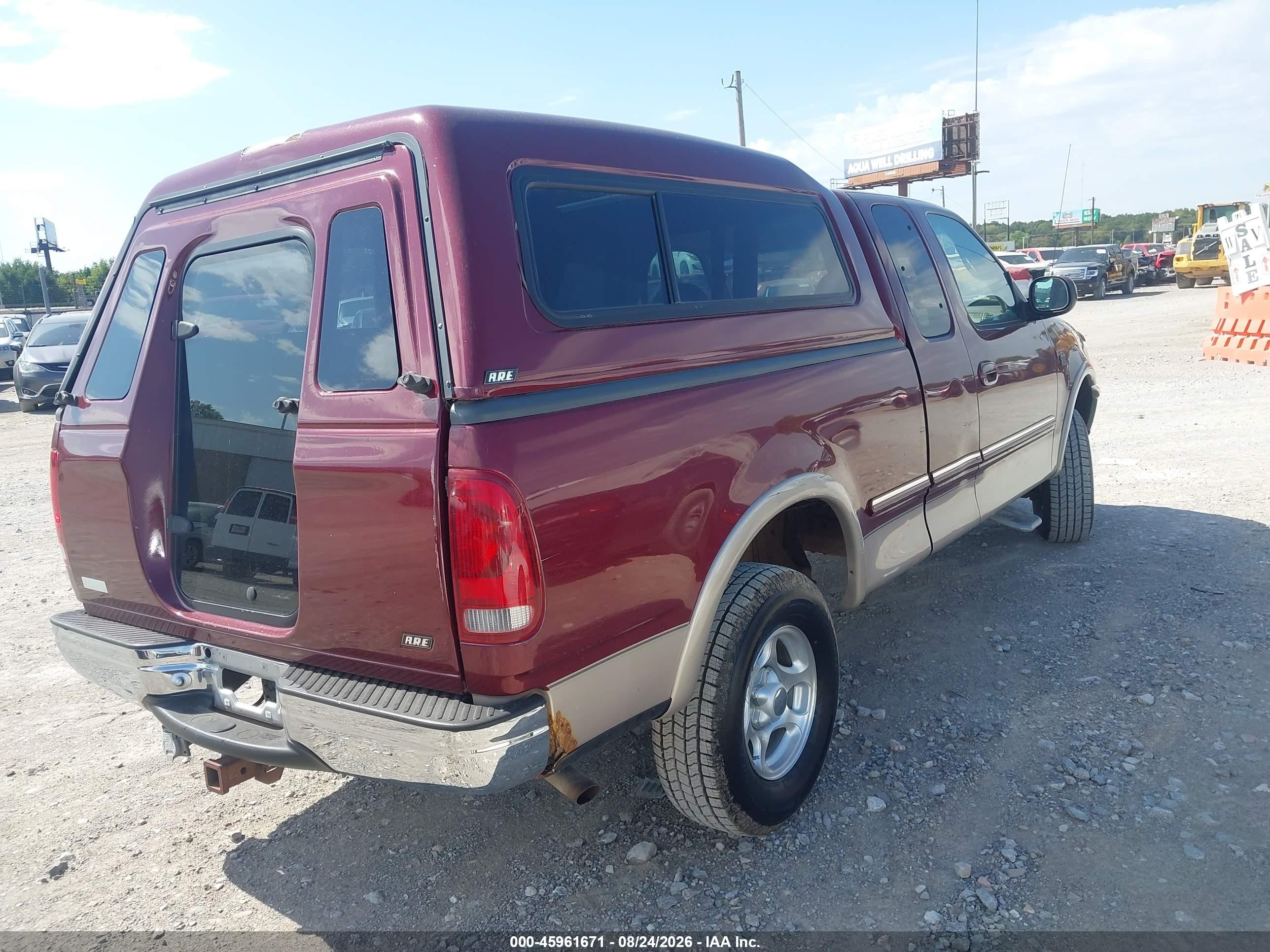 1998 Ford F-150 Lariat/standard/xl/xlt Maroon vin: 1FTRX18L3WKB29211
