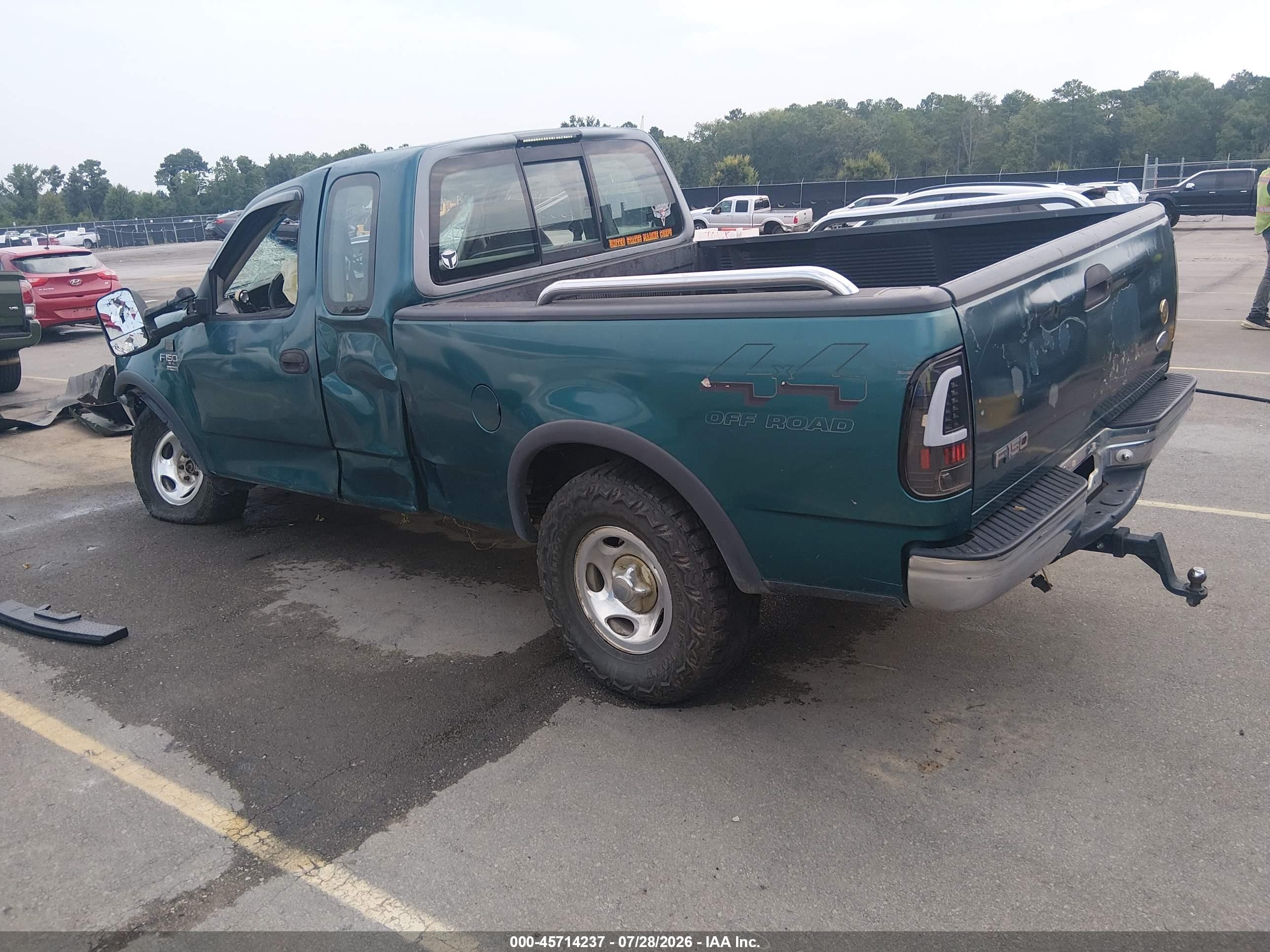 1998 Ford F-150 Lariat/standard/xl/xlt Green vin: 1FTRX18L3WNB24170