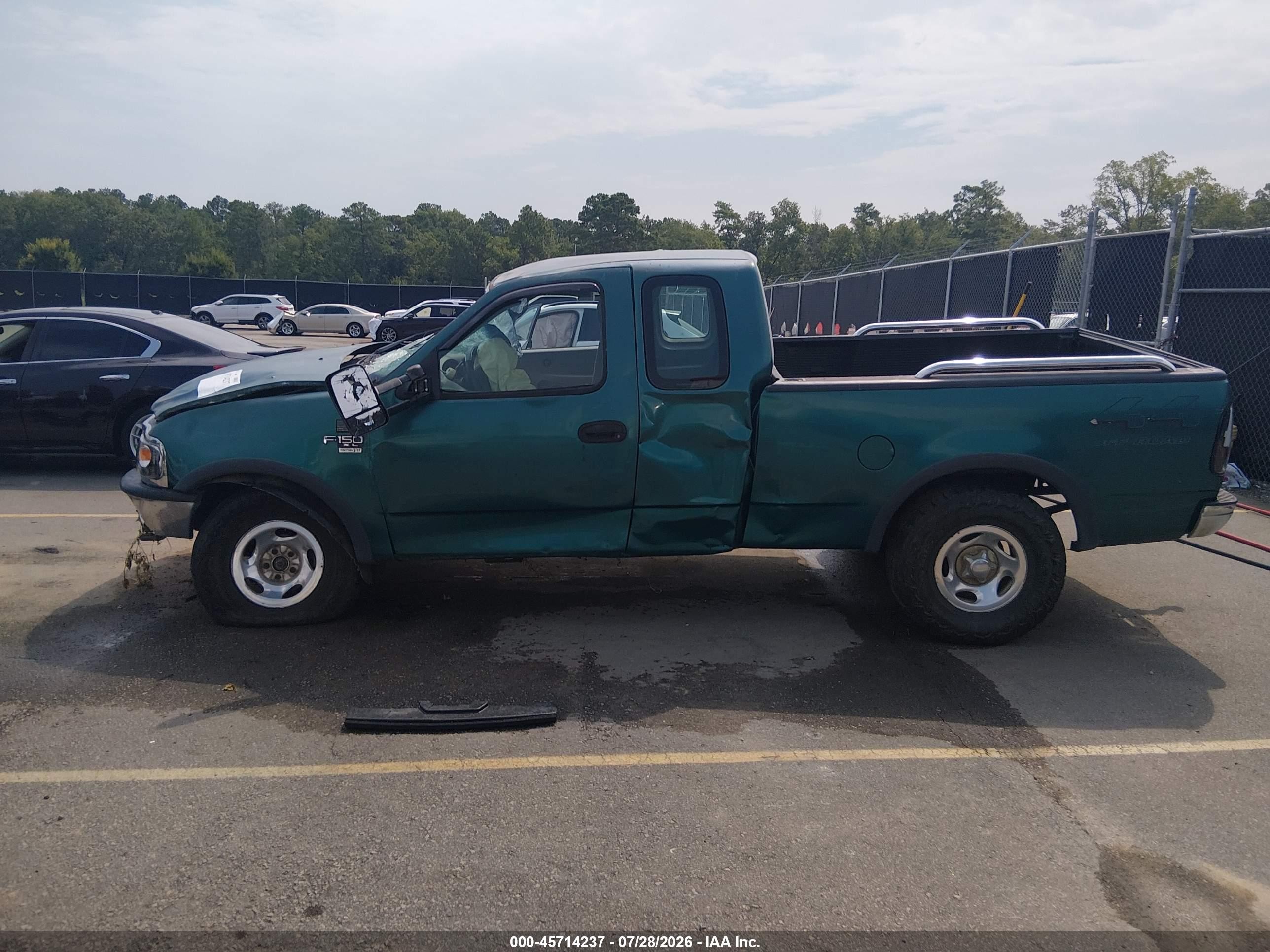 1998 Ford F-150 Lariat/standard/xl/xlt Green vin: 1FTRX18L3WNB24170
