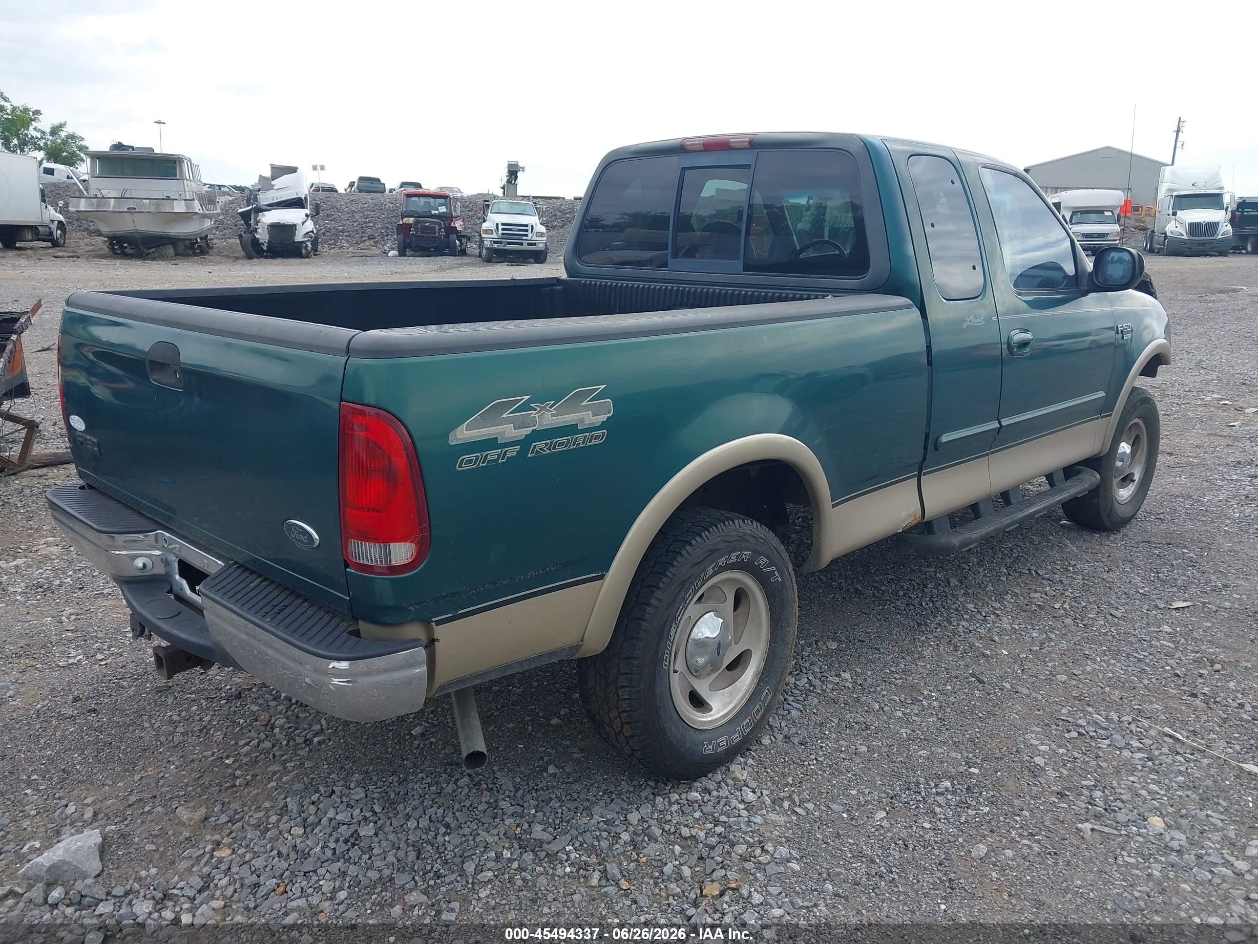 2000 Ford F-150 Lariat/work Series/xl/xlt Green vin: 1FTRX18L3YNB71279