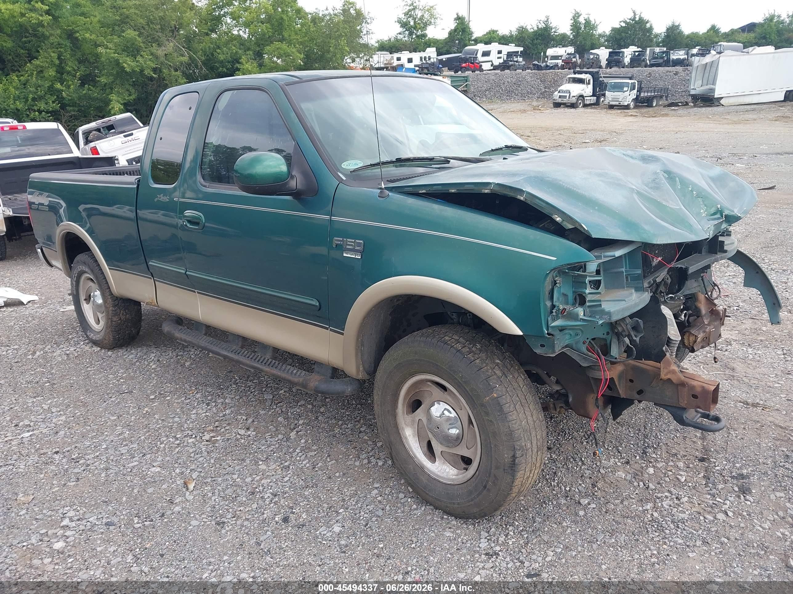 2000 Ford F-150 Lariat/work Series/xl/xlt Green vin: 1FTRX18L3YNB71279
