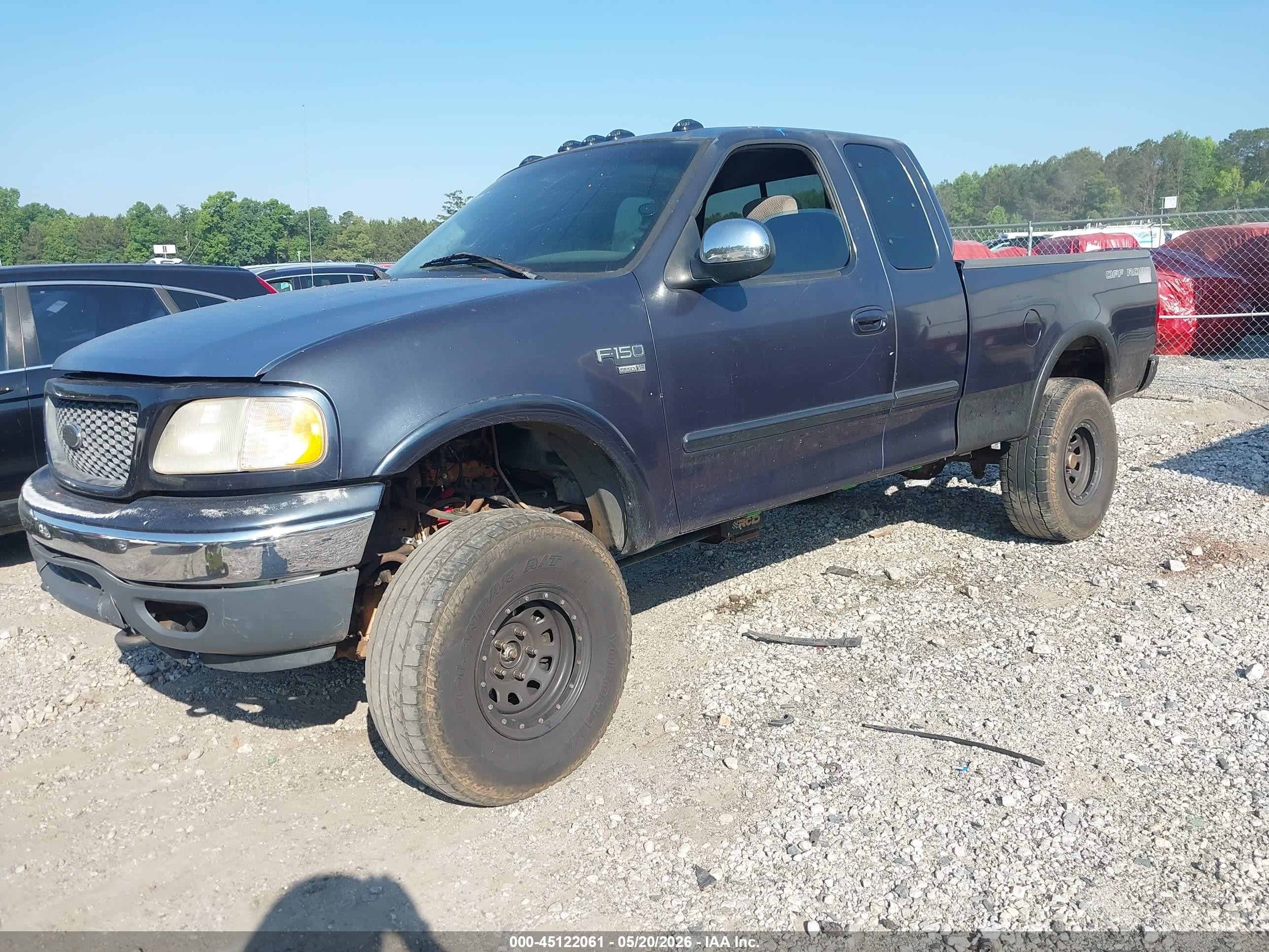 2001 Ford F-150 Lariat/xl/xlt Blue vin: 1FTRX18L41NB62595