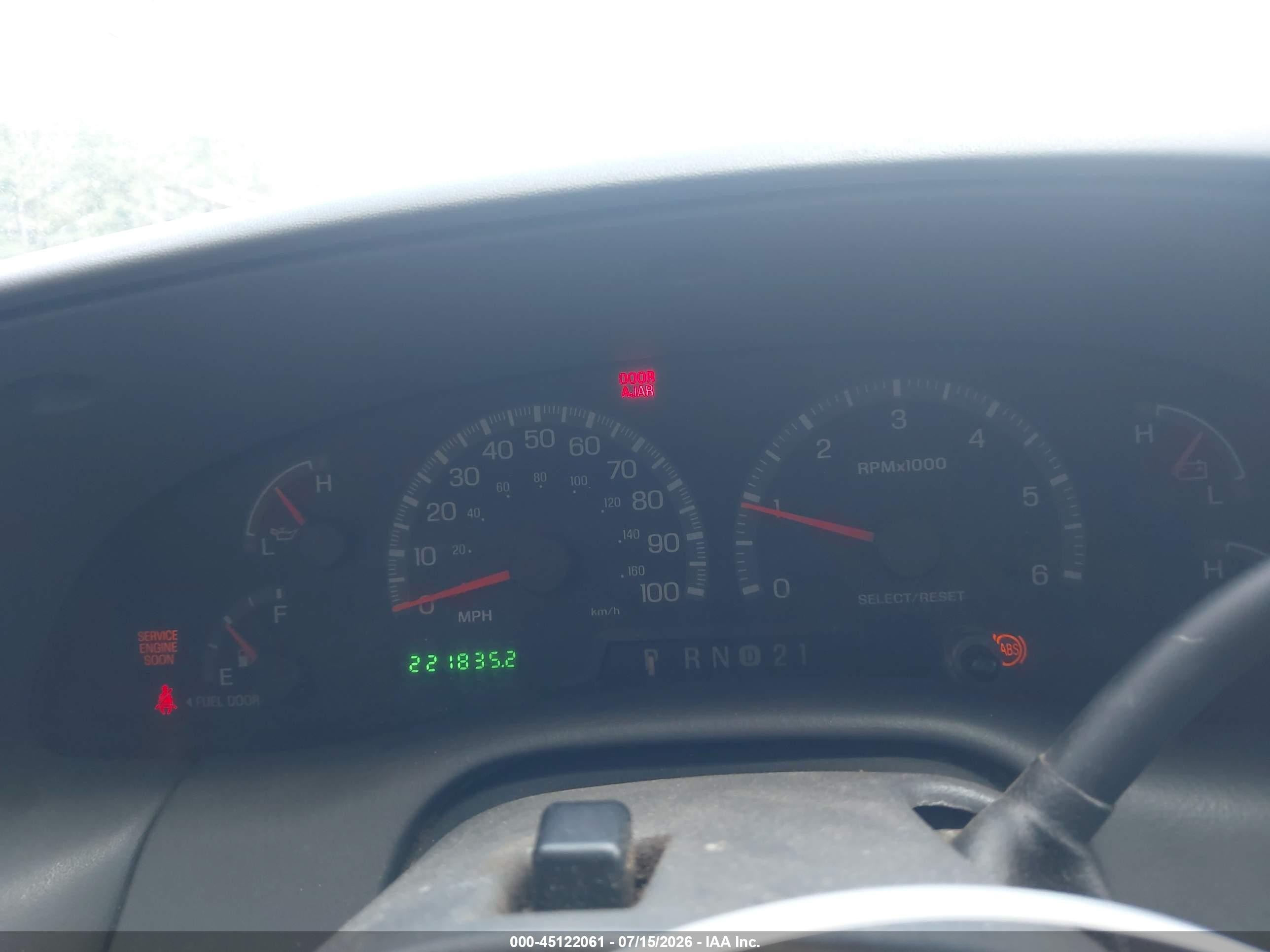 2001 Ford F-150 Lariat/xl/xlt Blue vin: 1FTRX18L41NB62595