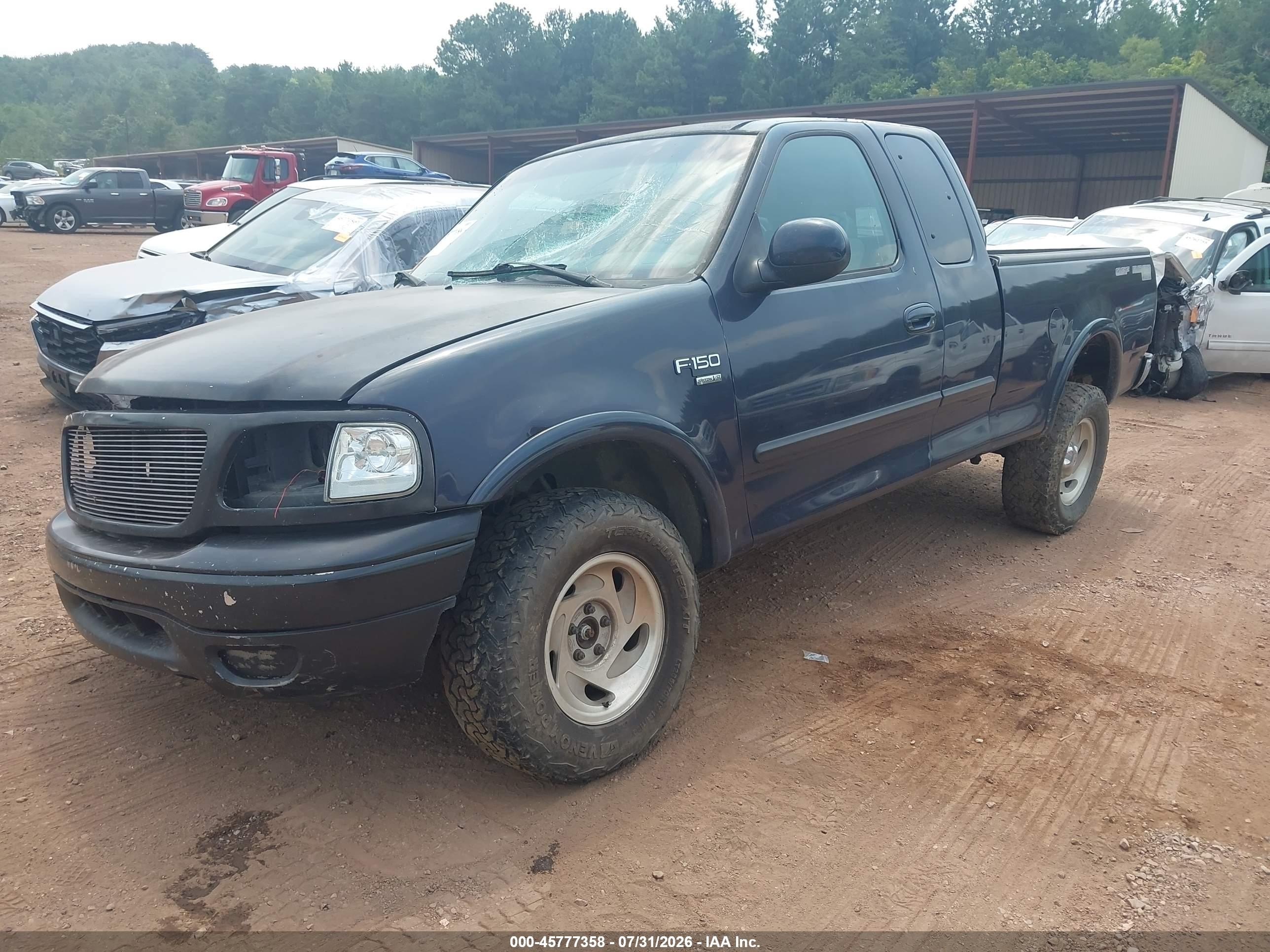 2001 Ford F-150 Lariat/xl/xlt Blue vin: 1FTRX18L41NB81275