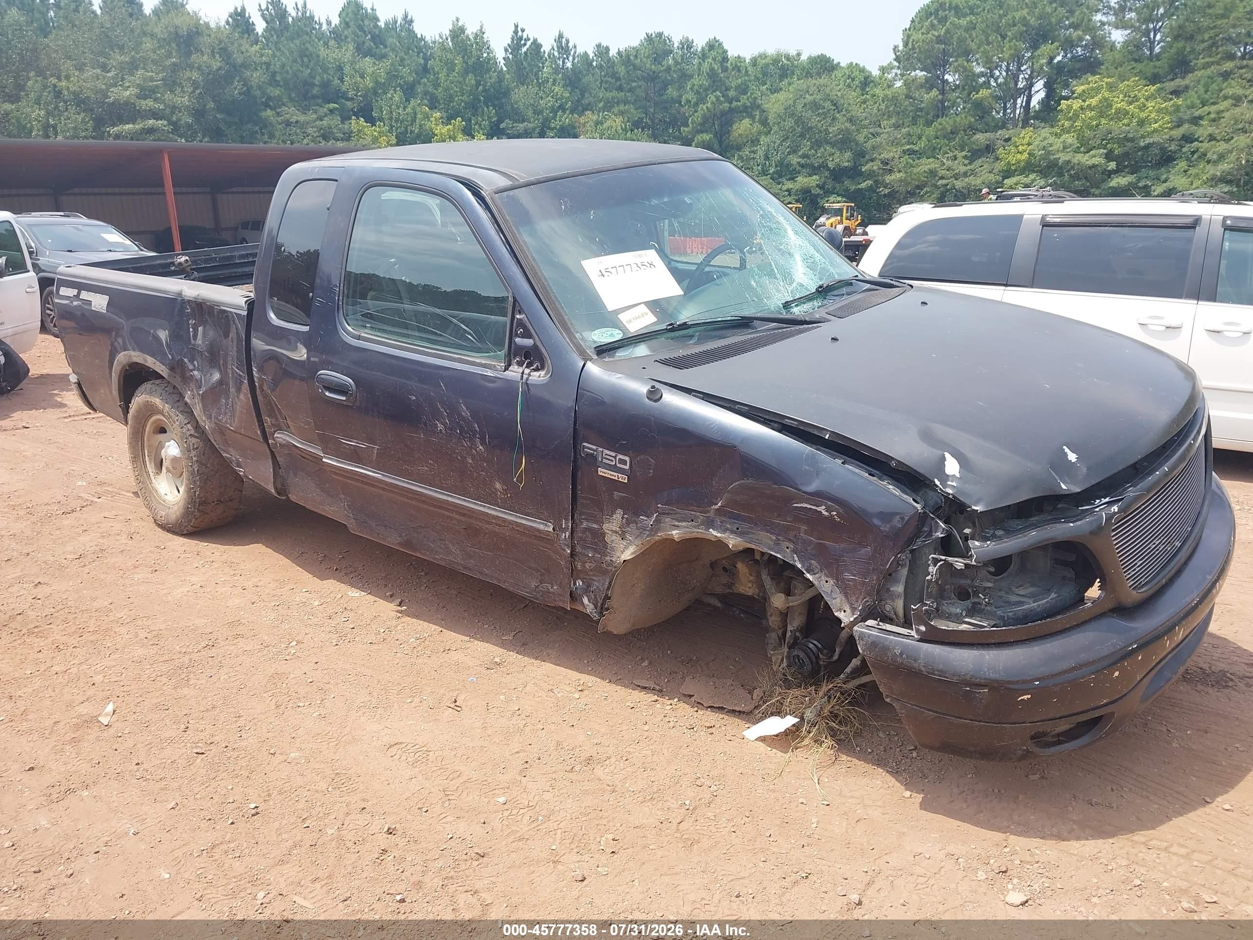 2001 Ford F-150 Lariat/xl/xlt Blue vin: 1FTRX18L41NB81275