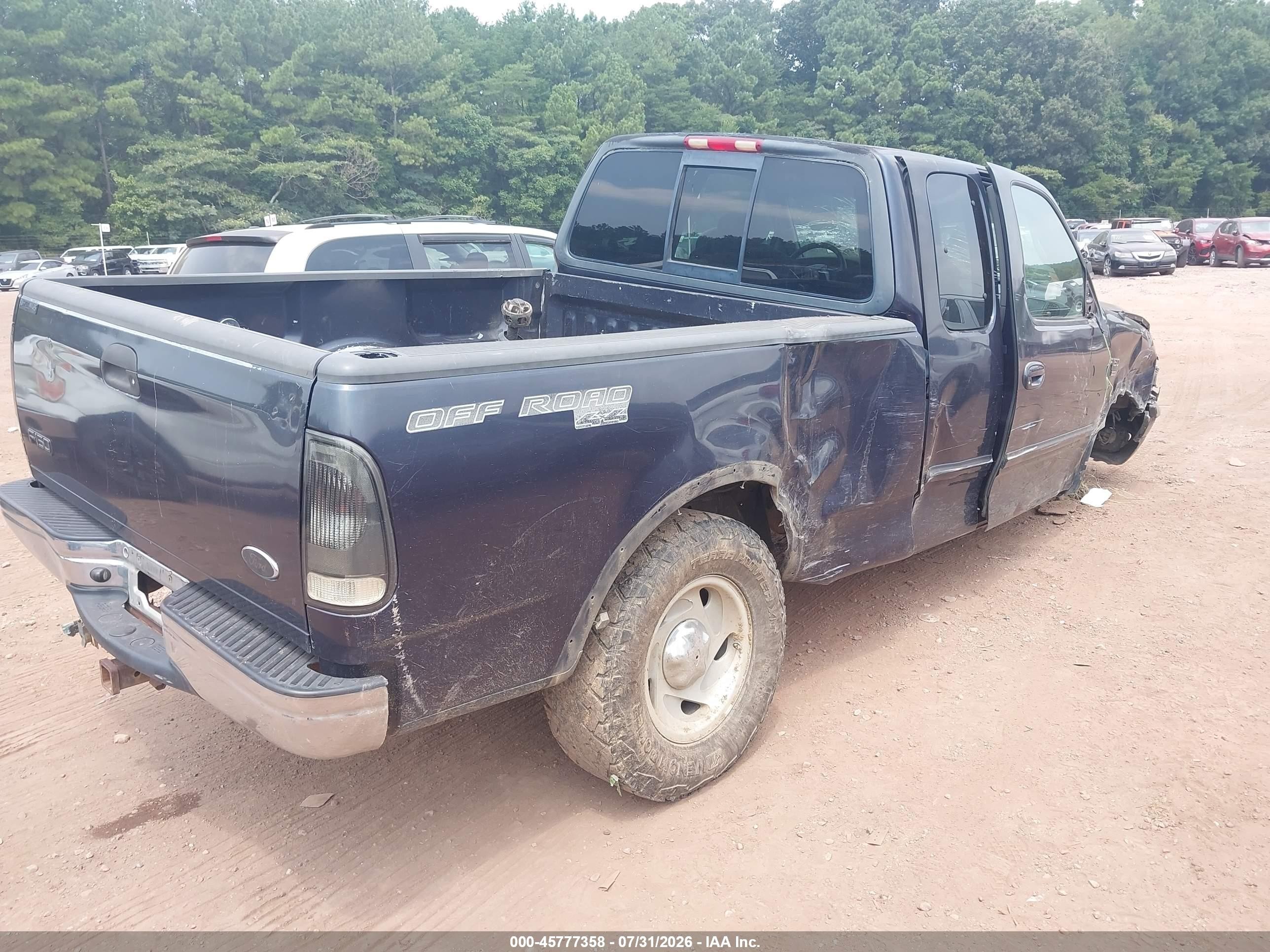 2001 Ford F-150 Lariat/xl/xlt Blue vin: 1FTRX18L41NB81275