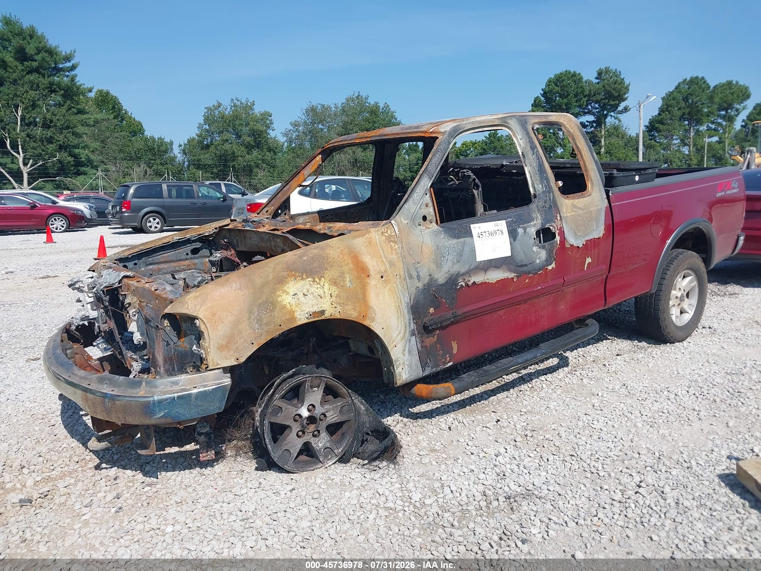 2002 Ford F-150 Lariat/xl/xlt Красный vin: 1FTRX18L42NA88127