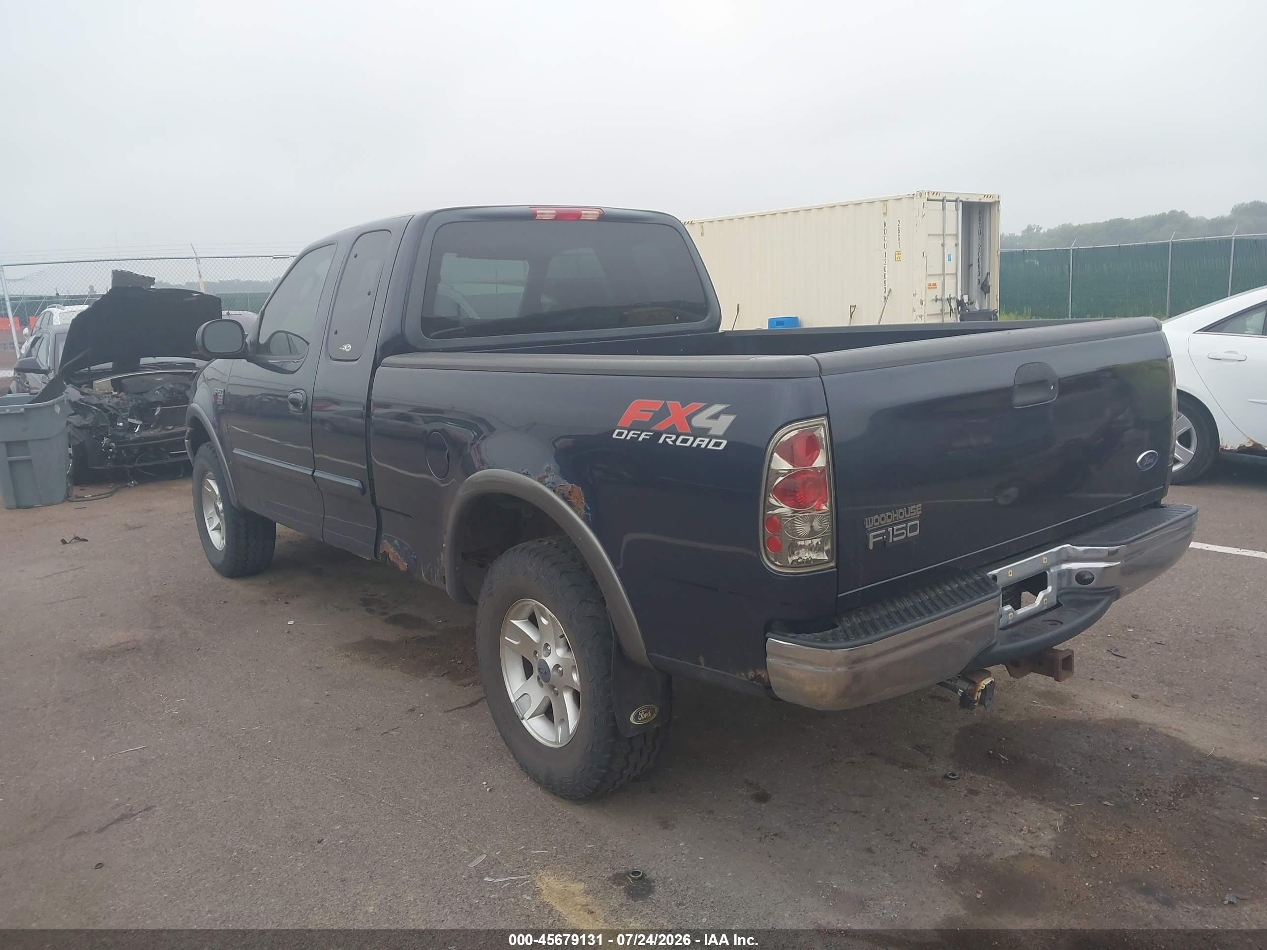 2003 Ford F-150 Lariat/xl/xlt Синий vin: 1FTRX18L43NB59456
