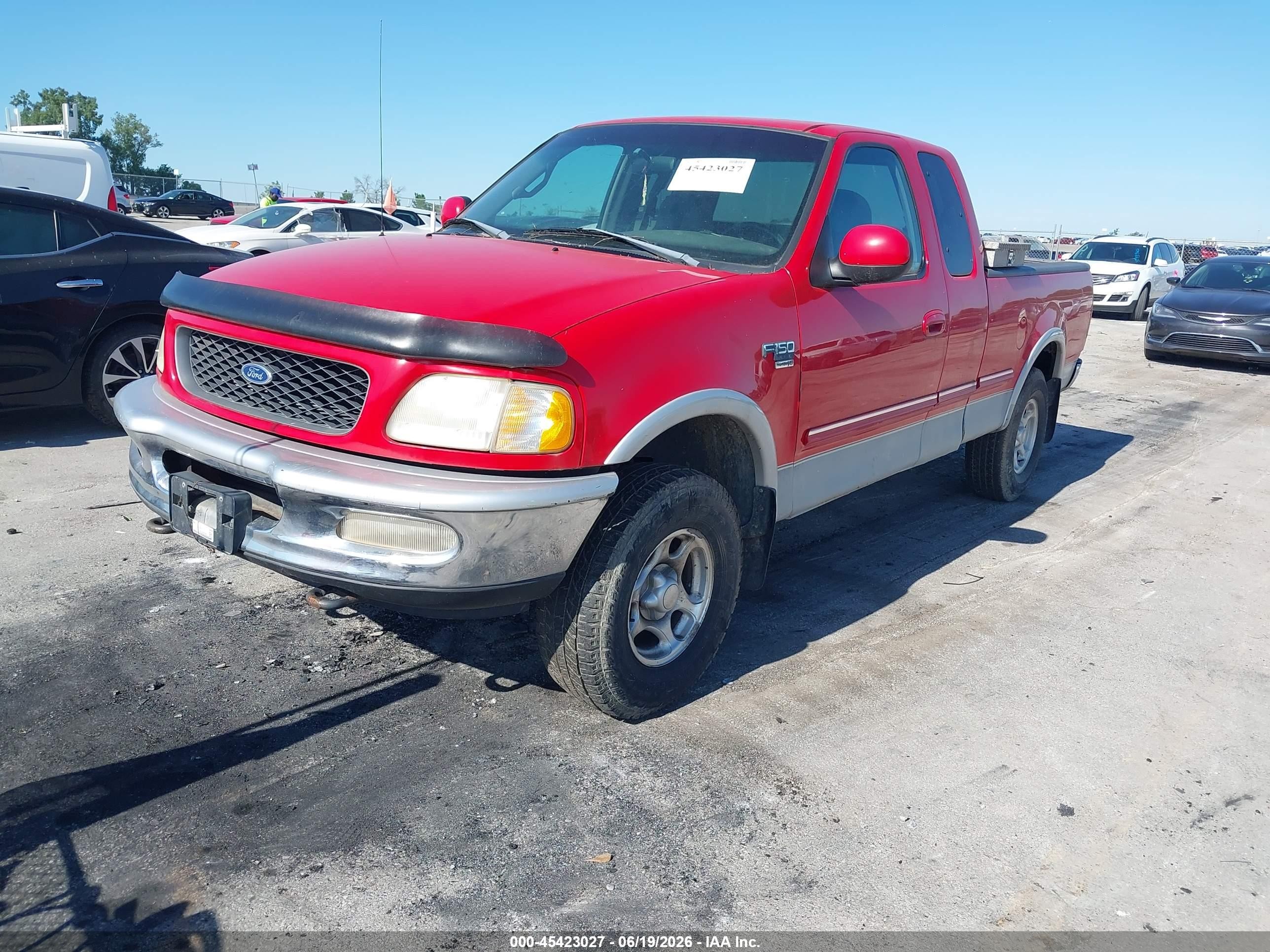 1998 Ford F-150 Lariat/standard/xl/xlt Red vin: 1FTRX18L4WKA98292