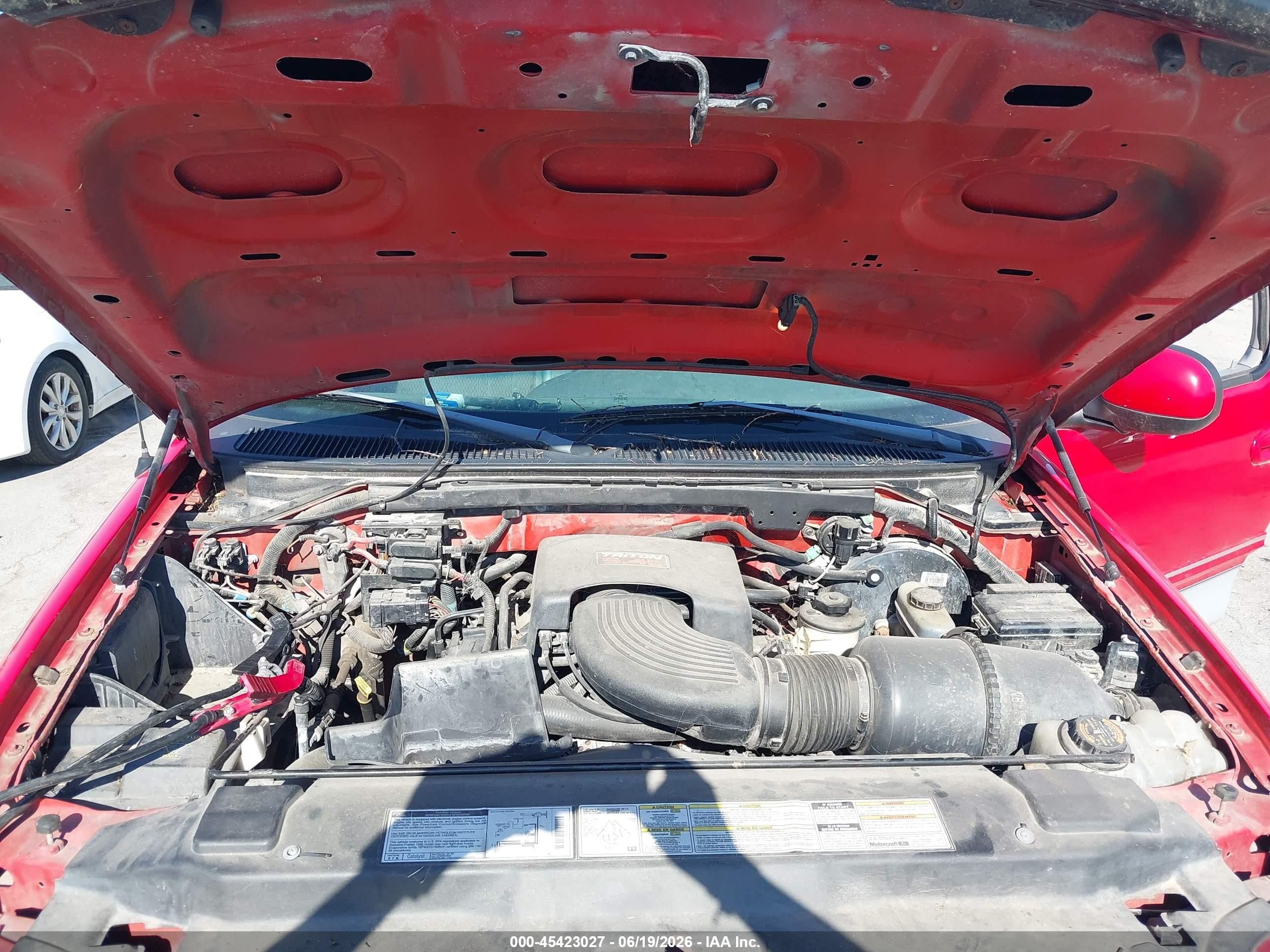 1998 Ford F-150 Lariat/standard/xl/xlt Red vin: 1FTRX18L4WKA98292