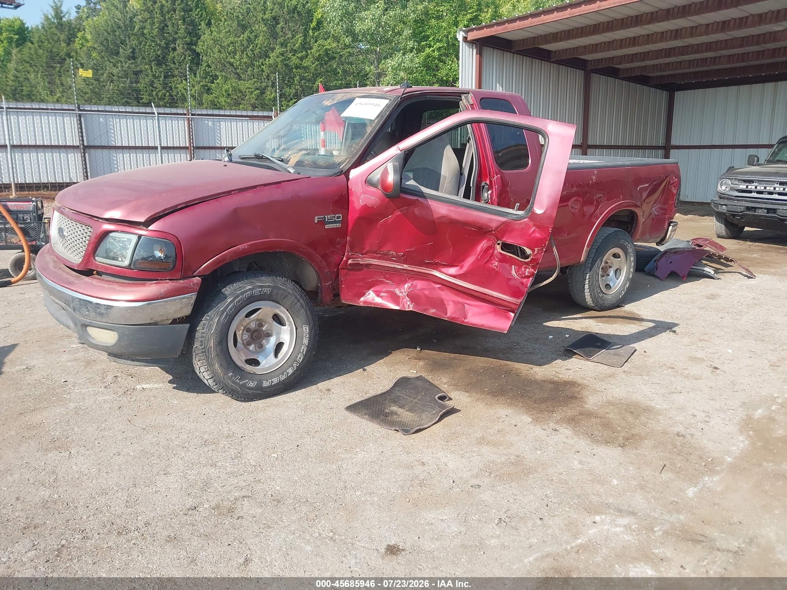 1999 Ford F-150 Lariat/xl/xlt Burgundy vin: 1FTRX18L4XKA15087