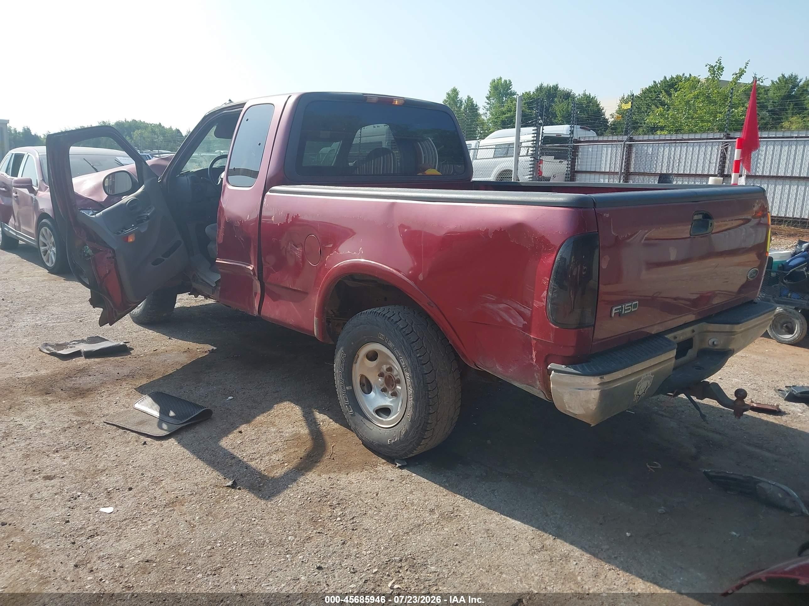1999 Ford F-150 Lariat/xl/xlt Burgundy vin: 1FTRX18L4XKA15087