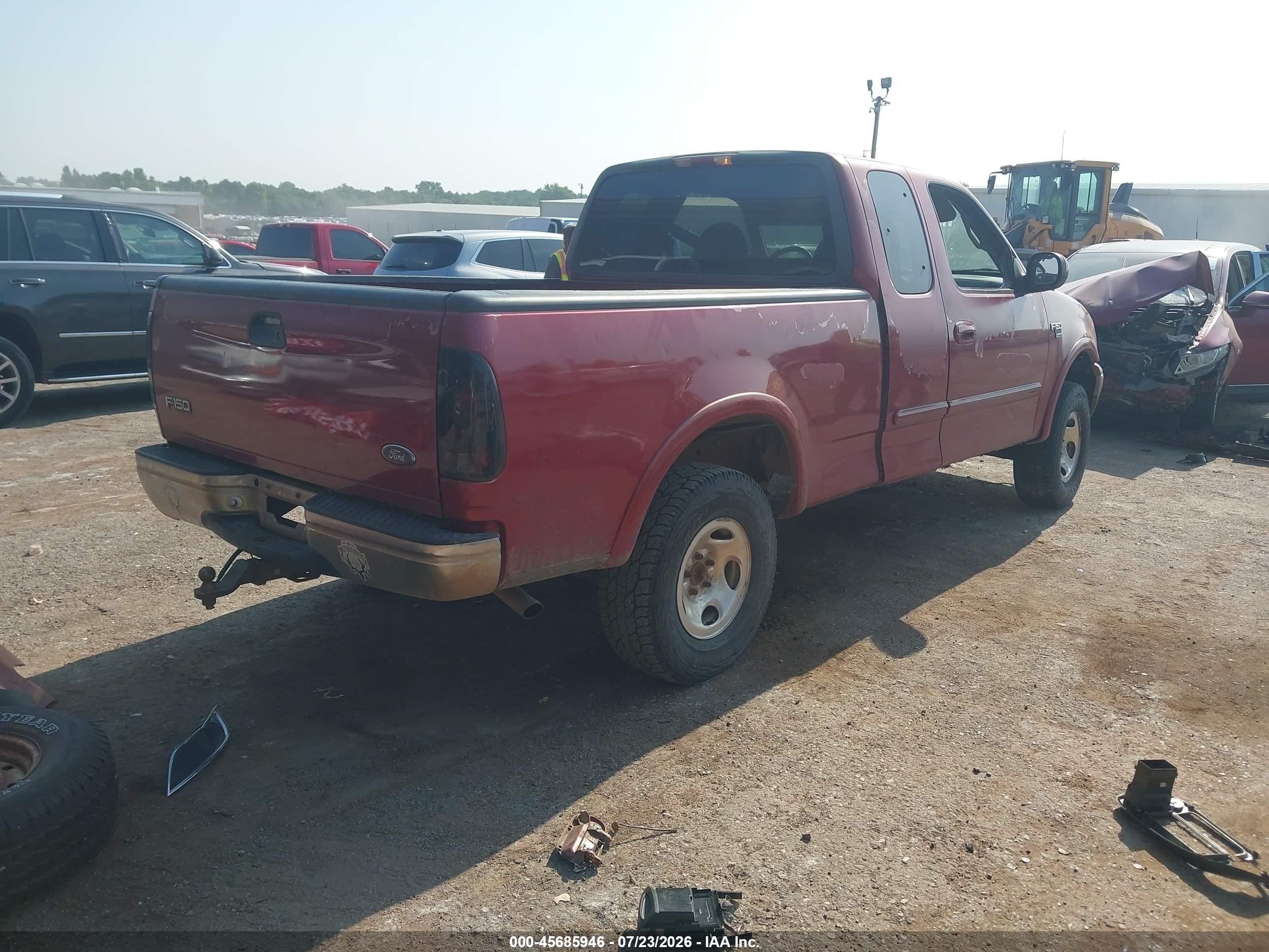 1999 Ford F-150 Lariat/xl/xlt Burgundy vin: 1FTRX18L4XKA15087