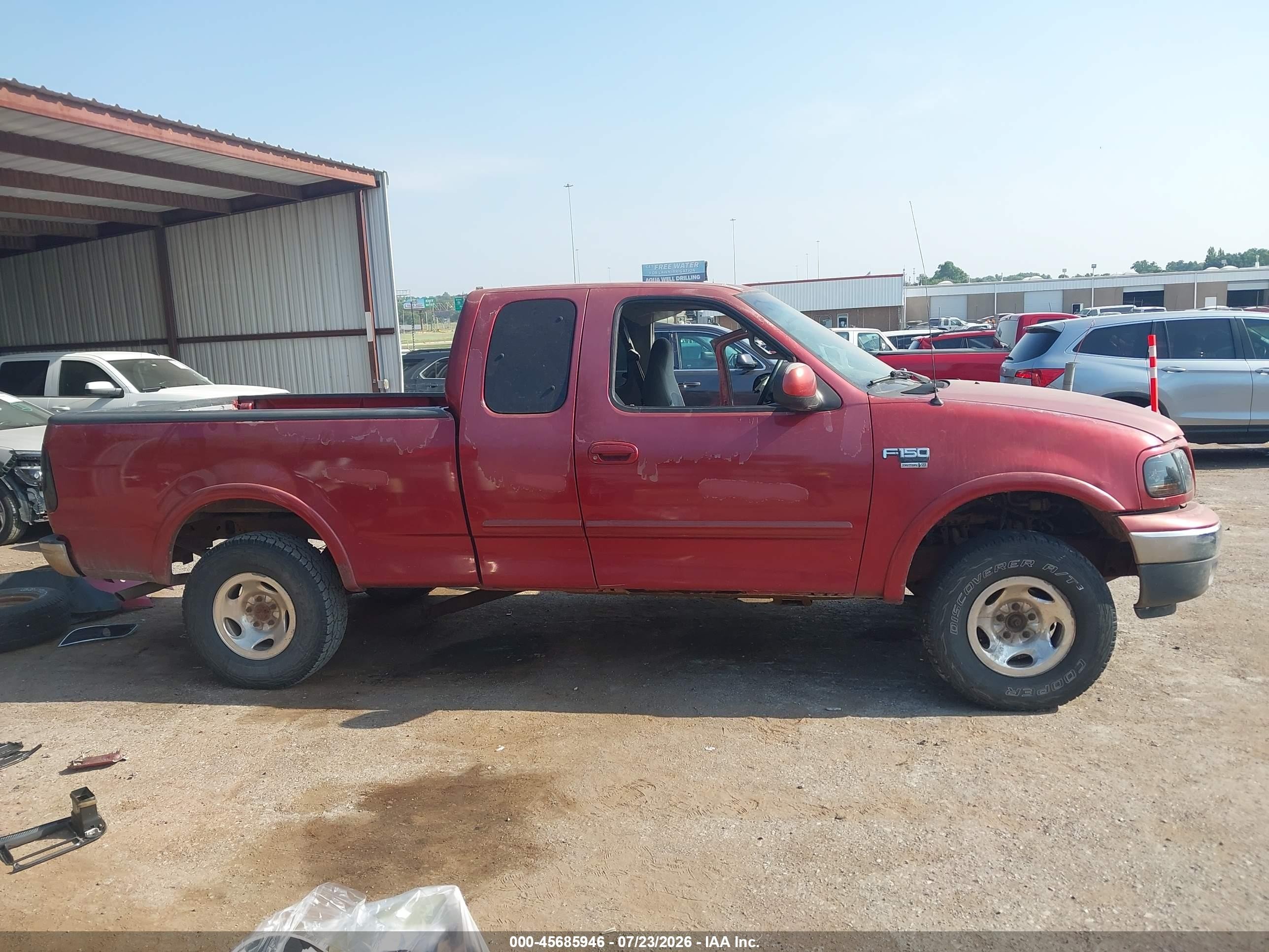 1999 Ford F-150 Lariat/xl/xlt Burgundy vin: 1FTRX18L4XKA15087