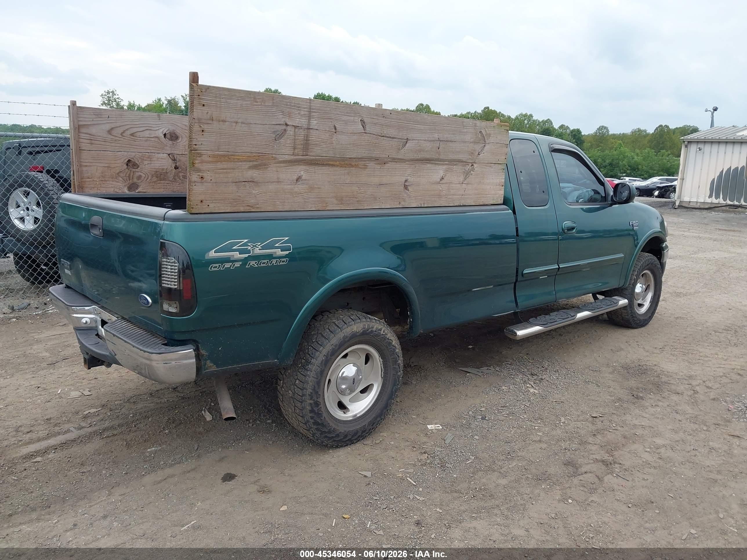 2000 Ford F-150 Lariat/work Series/xl/xlt Green vin: 1FTRX18L4YNB54832