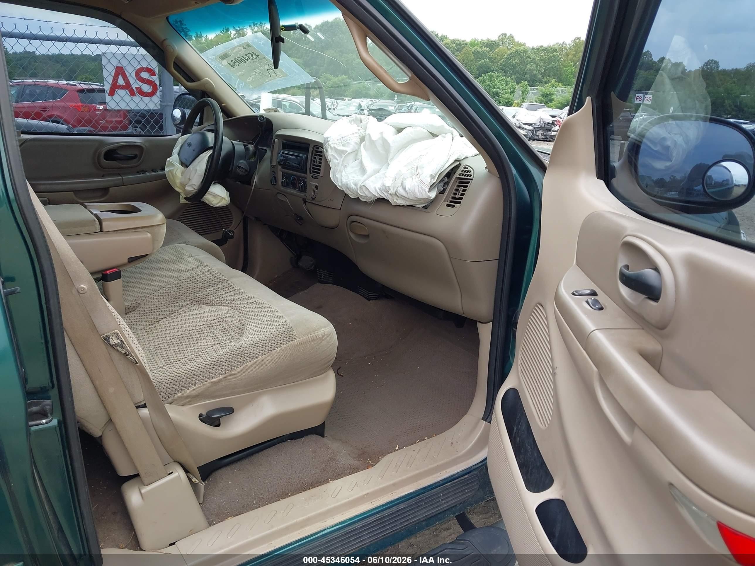 2000 Ford F-150 Lariat/work Series/xl/xlt Green vin: 1FTRX18L4YNB54832
