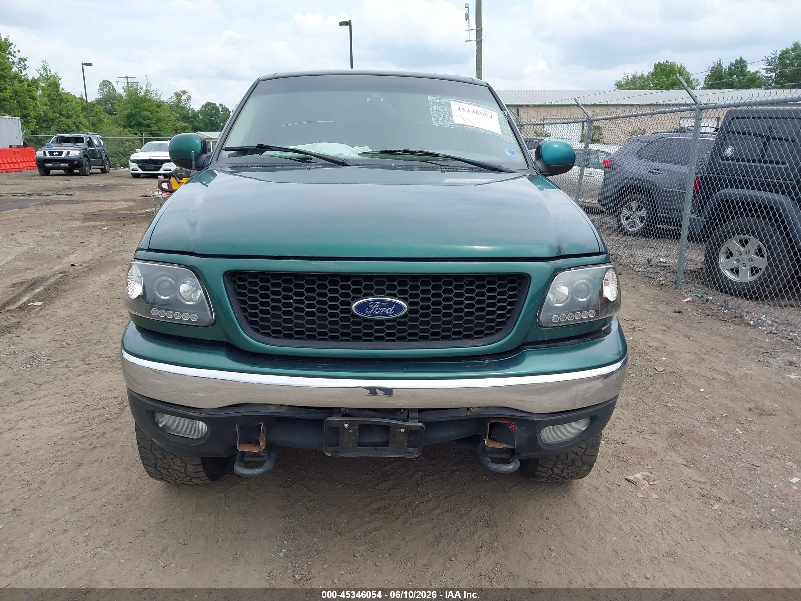 2000 Ford F-150 Lariat/work Series/xl/xlt Green vin: 1FTRX18L4YNB54832