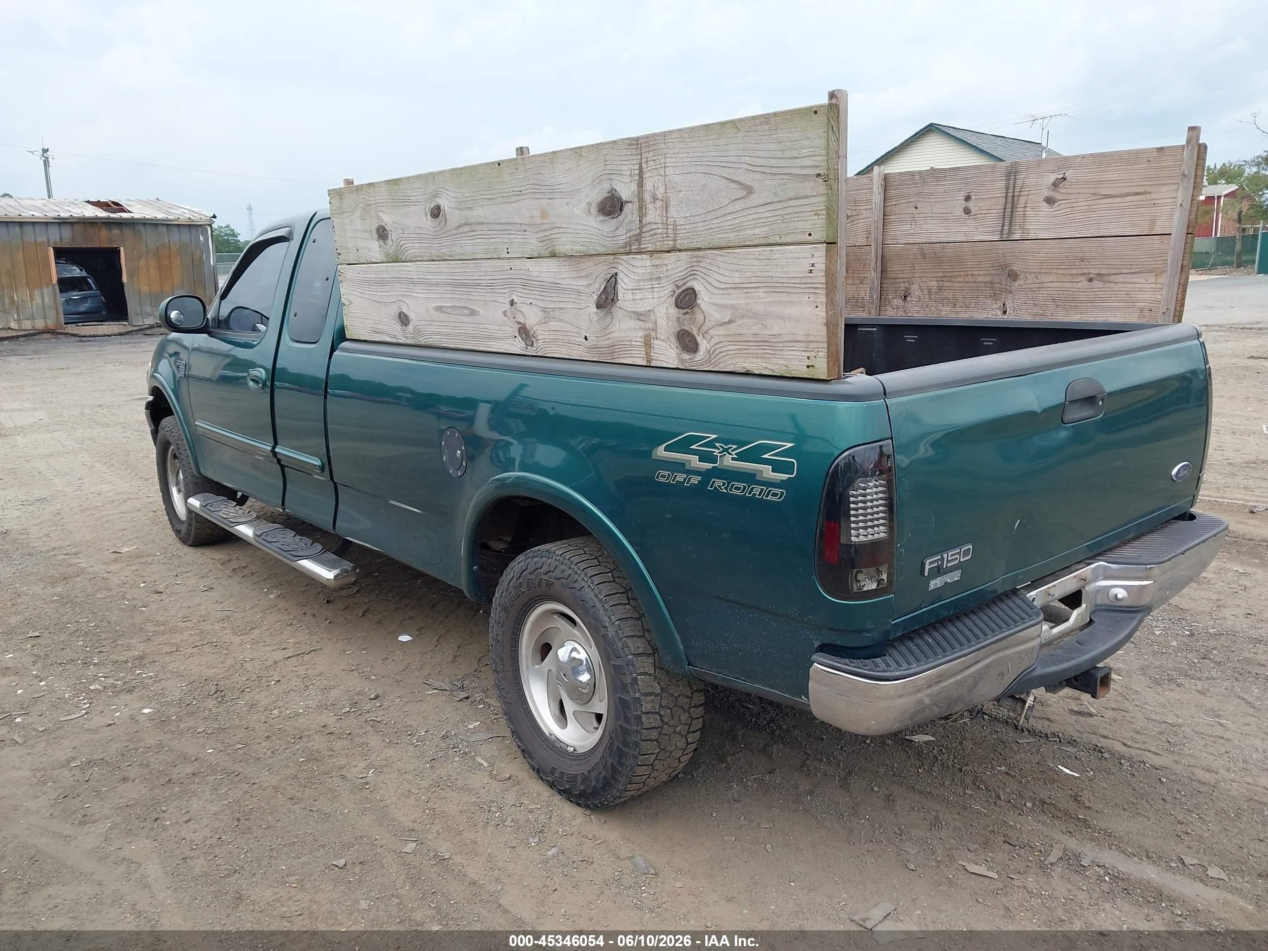 2000 Ford F-150 Lariat/work Series/xl/xlt Green vin: 1FTRX18L4YNB54832