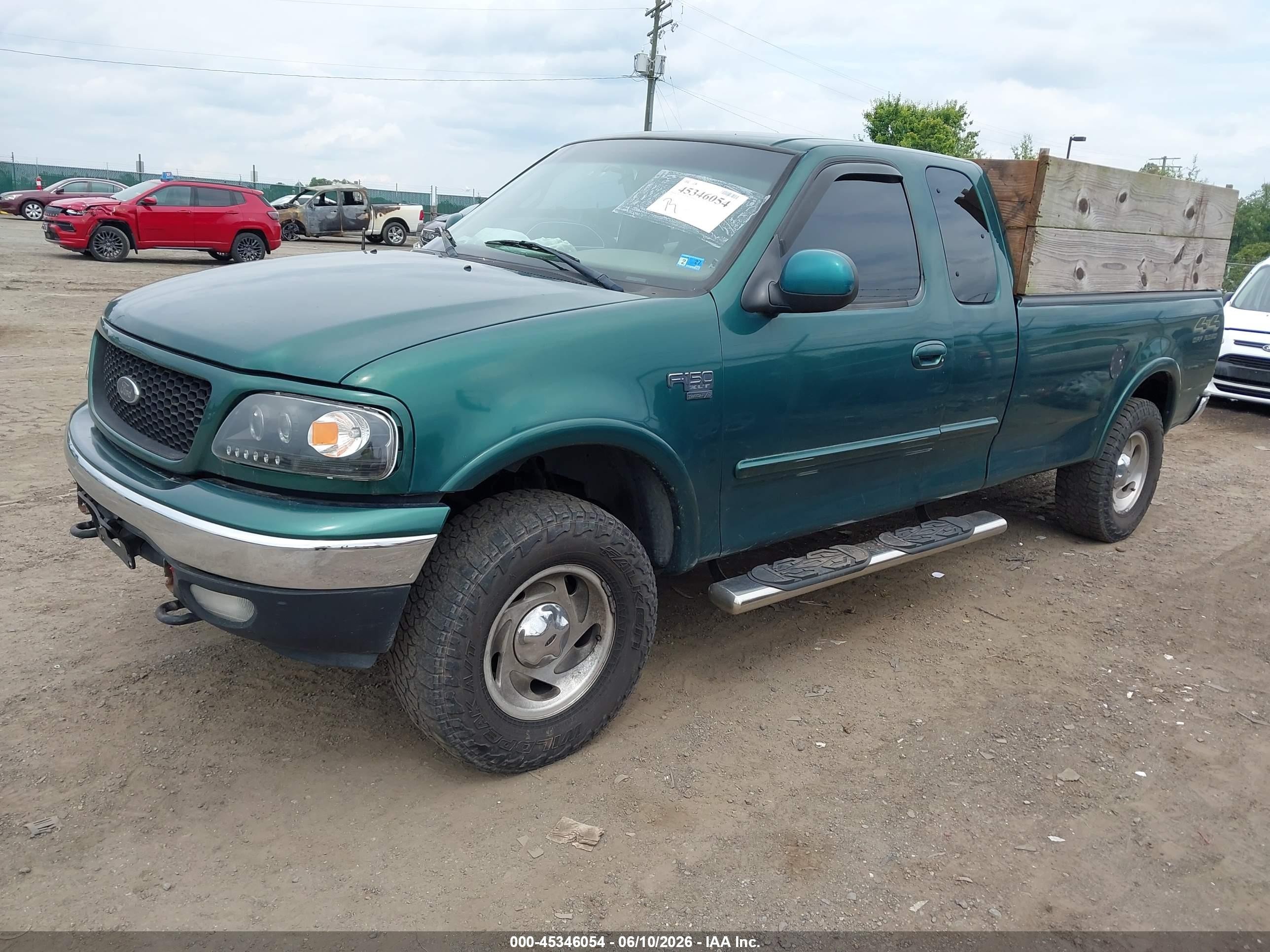 2000 Ford F-150 Lariat/work Series/xl/xlt Green vin: 1FTRX18L4YNB54832