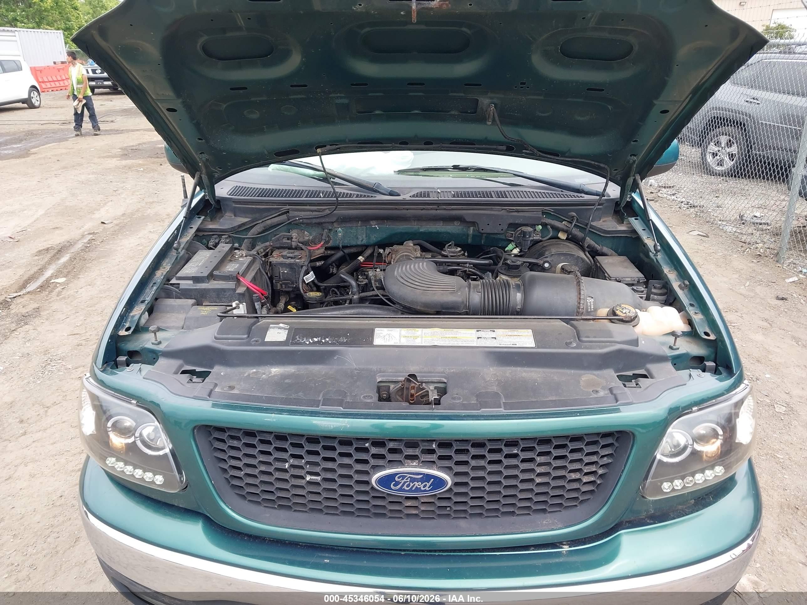 2000 Ford F-150 Lariat/work Series/xl/xlt Green vin: 1FTRX18L4YNB54832