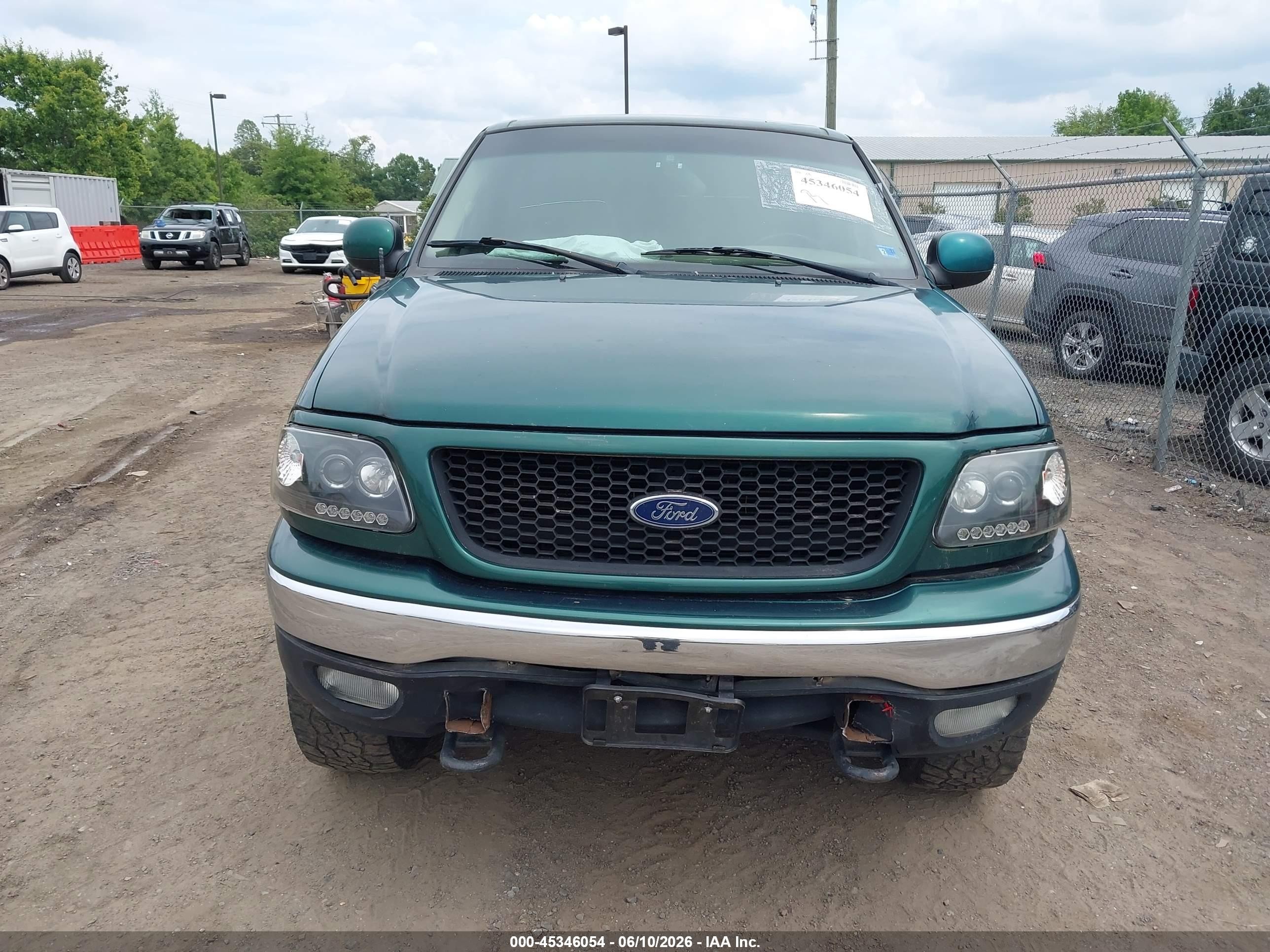 2000 Ford F-150 Lariat/work Series/xl/xlt Green vin: 1FTRX18L4YNB54832