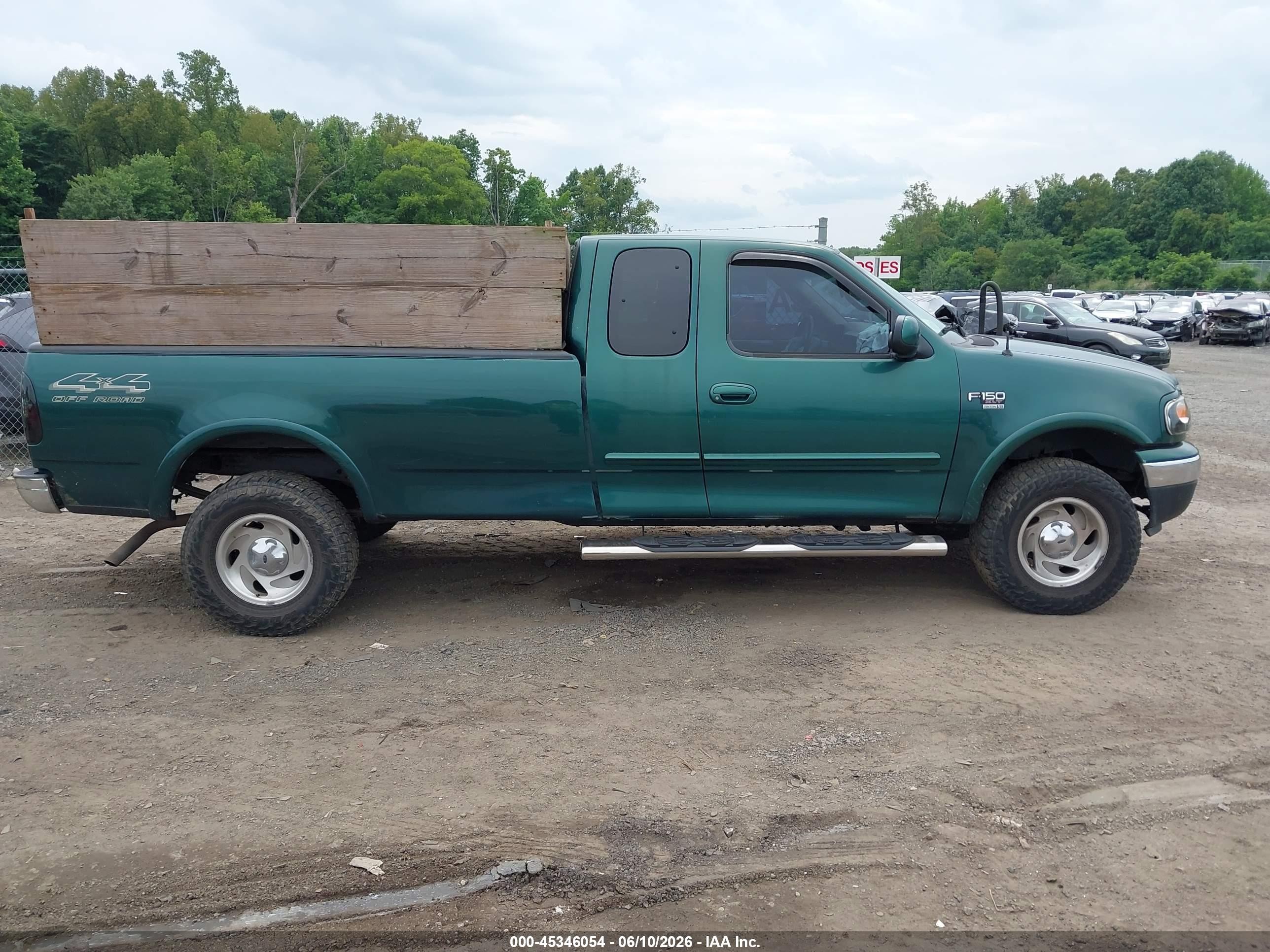 2000 Ford F-150 Lariat/work Series/xl/xlt Green vin: 1FTRX18L4YNB54832