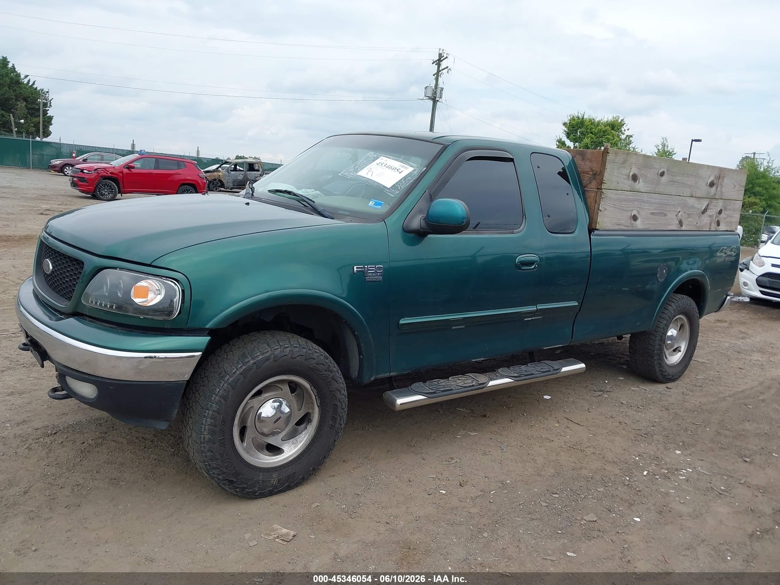 2000 Ford F-150 Lariat/work Series/xl/xlt Green vin: 1FTRX18L4YNB54832