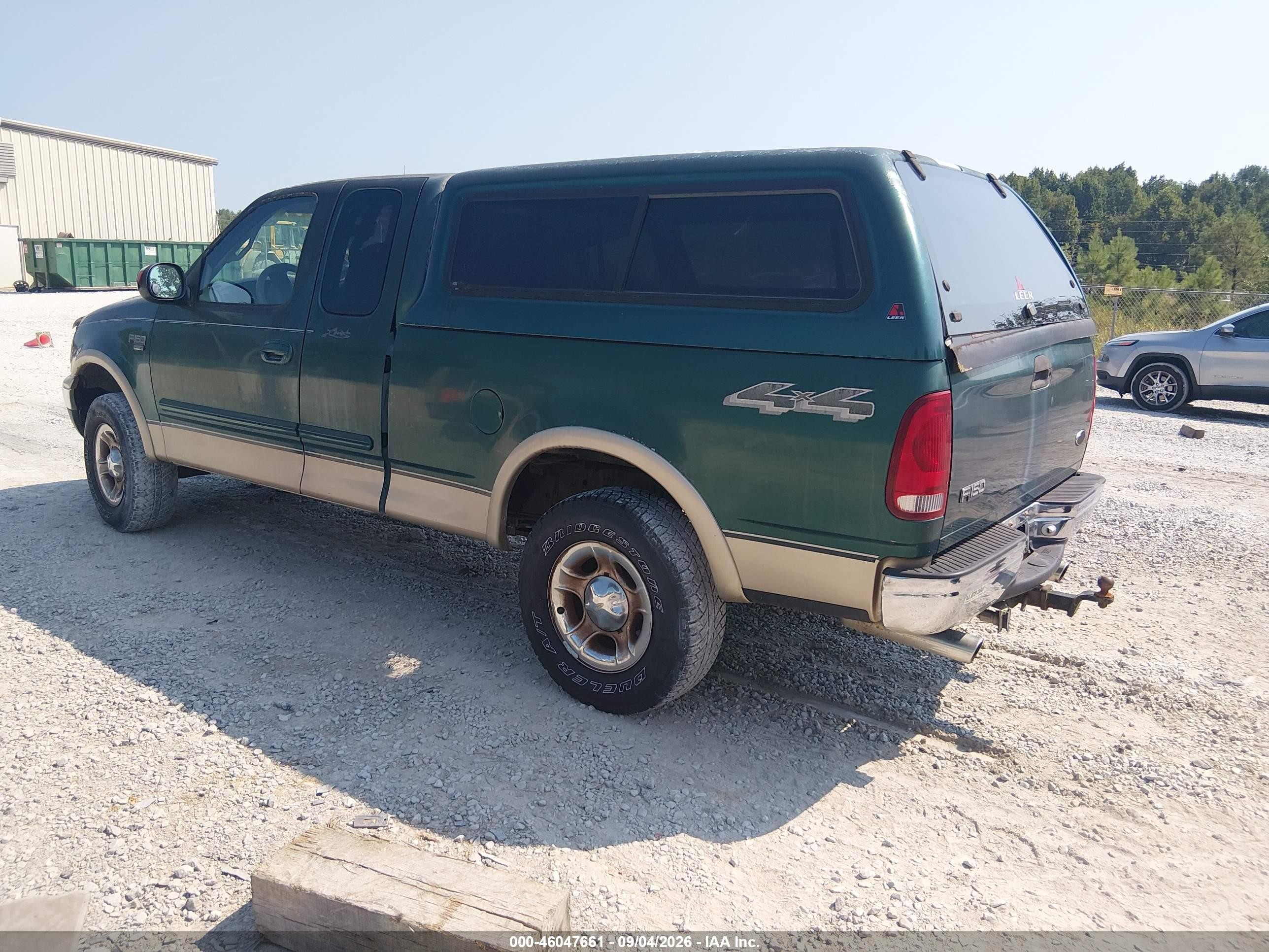 2000 Ford F-150 Lariat/work Series/xl/xlt Green vin: 1FTRX18L4YNB60033