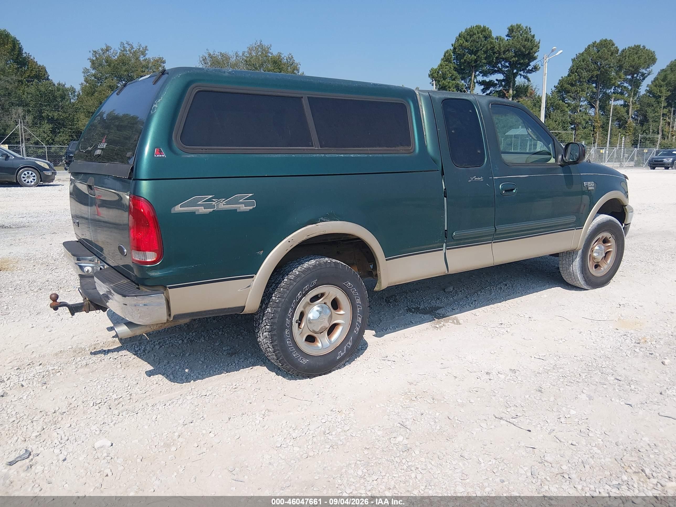 2000 Ford F-150 Lariat/work Series/xl/xlt Green vin: 1FTRX18L4YNB60033